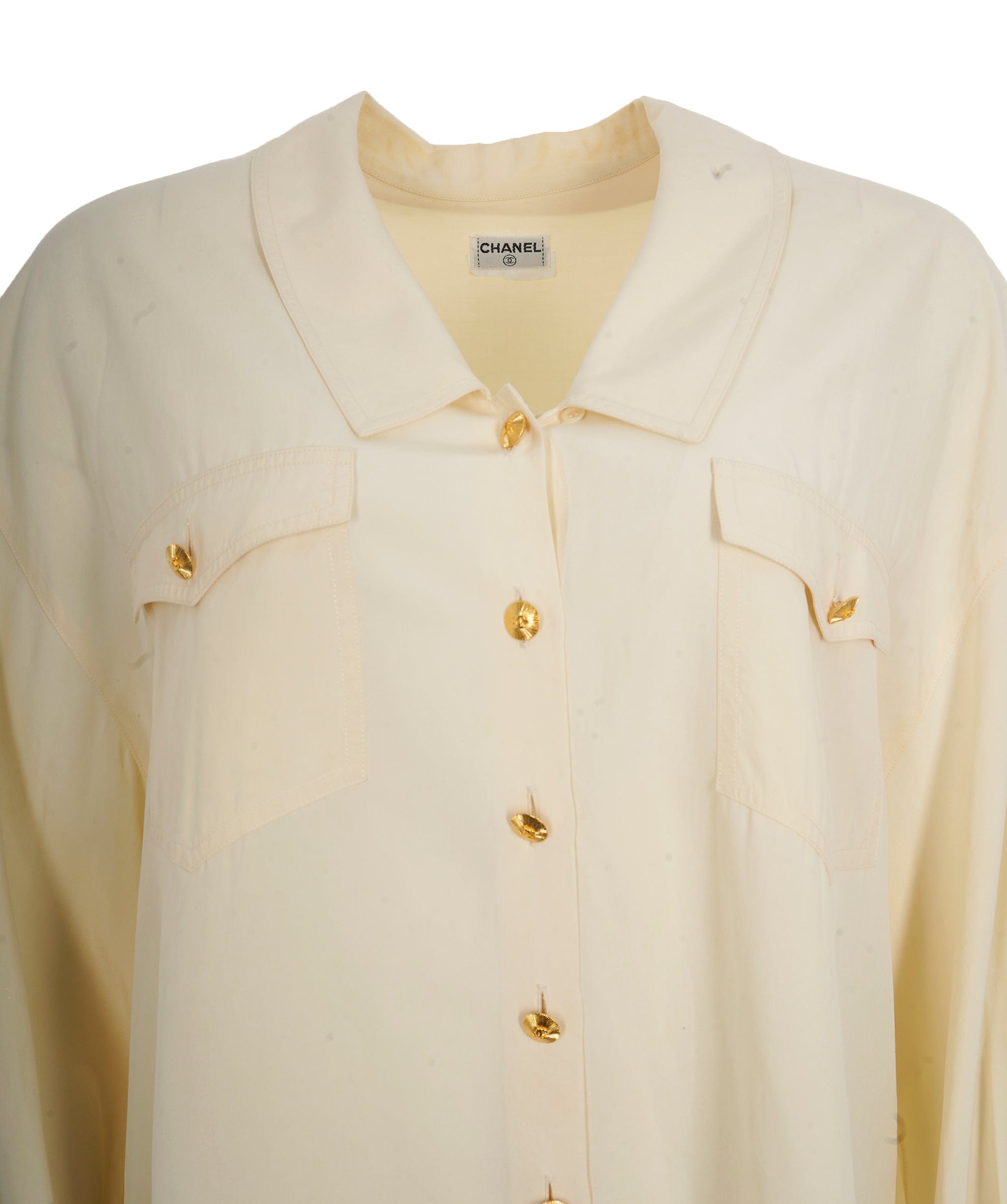 Chanel Chanel Gold Button up Shirt  ASL10512