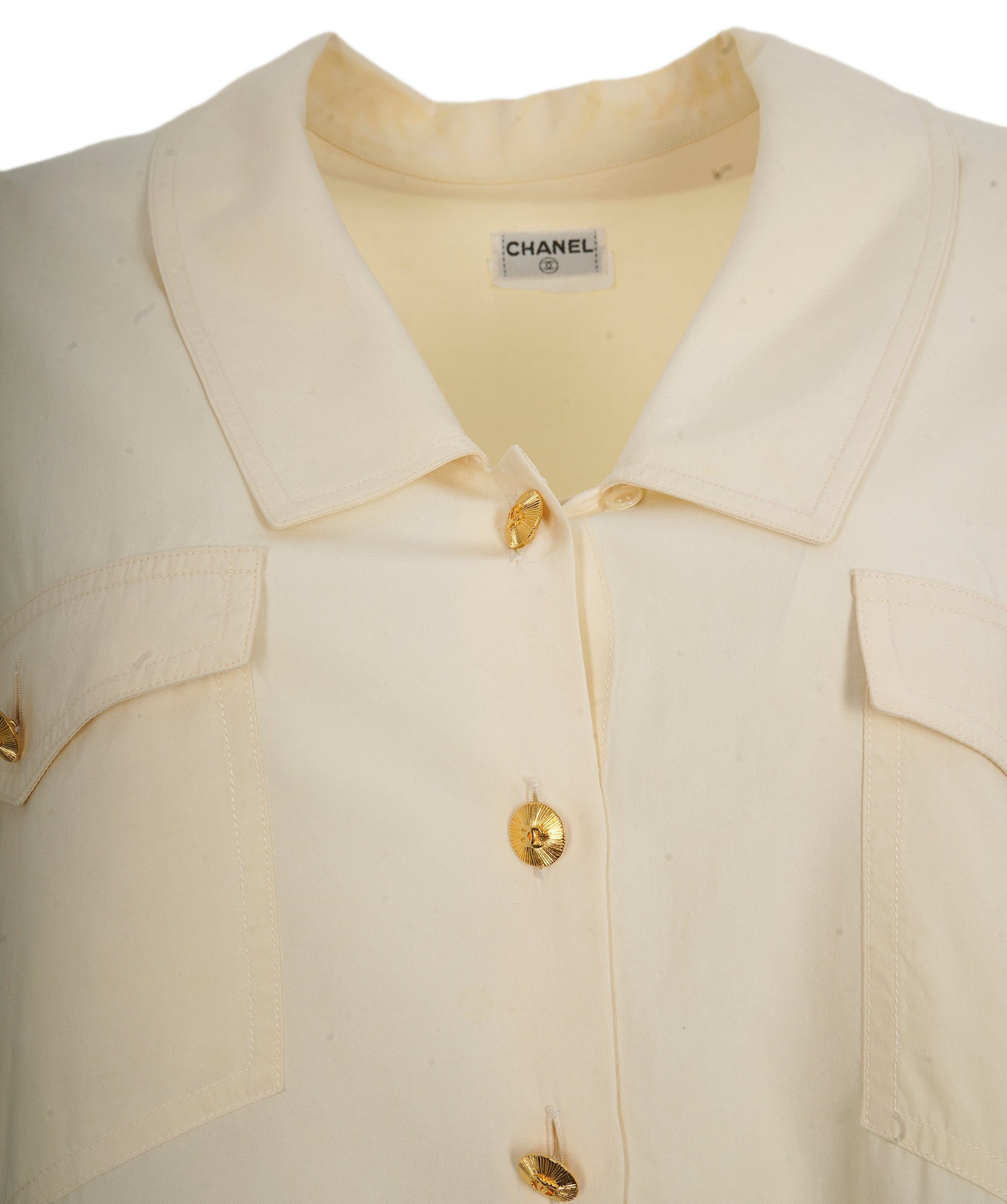 Chanel Chanel Gold Button up Shirt  ASL10512