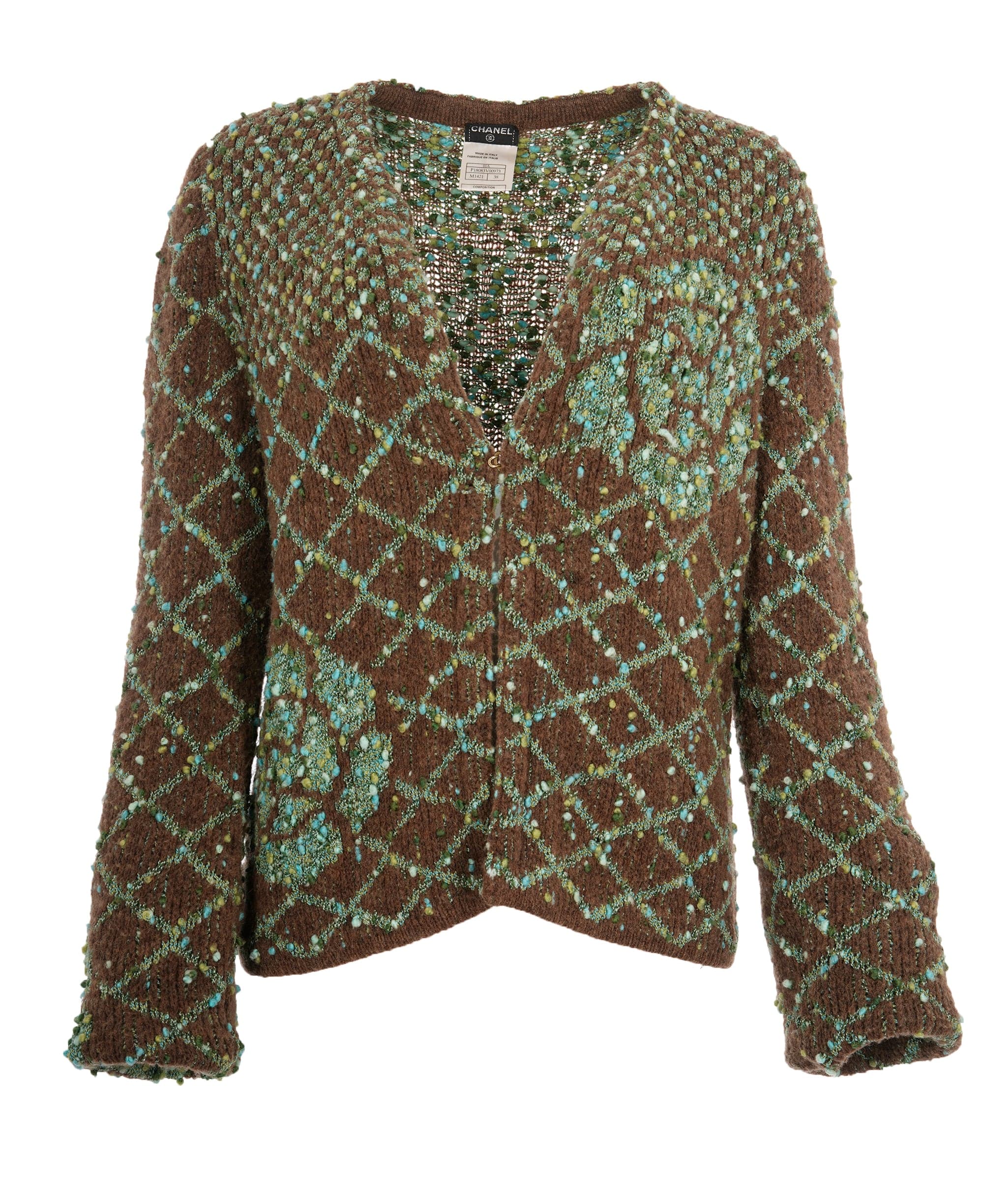 Chanel Chanel green/Brown COCO Cardigan UKL1375