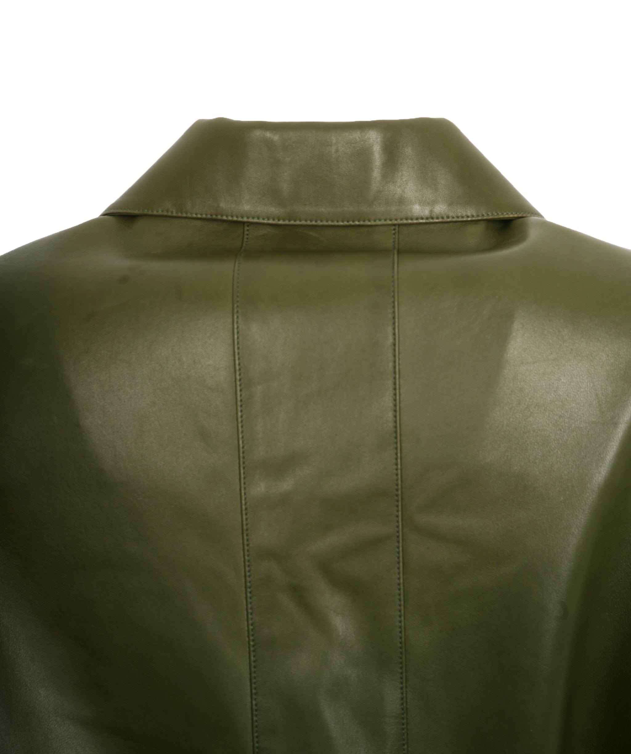 Chanel Chanel Green Leather Trench Coat UKL1364