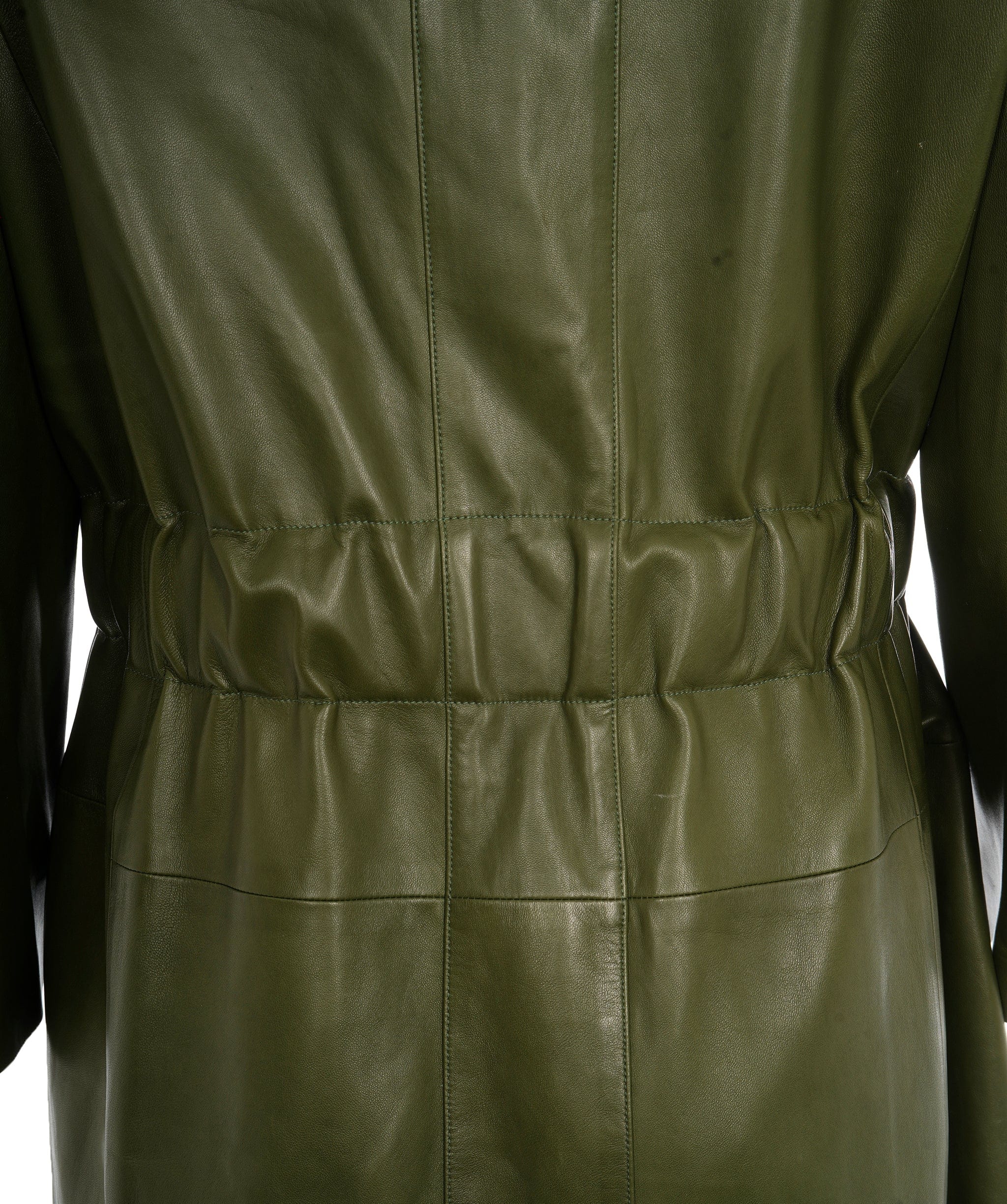 Chanel Chanel Green Leather Trench Coat UKL1364