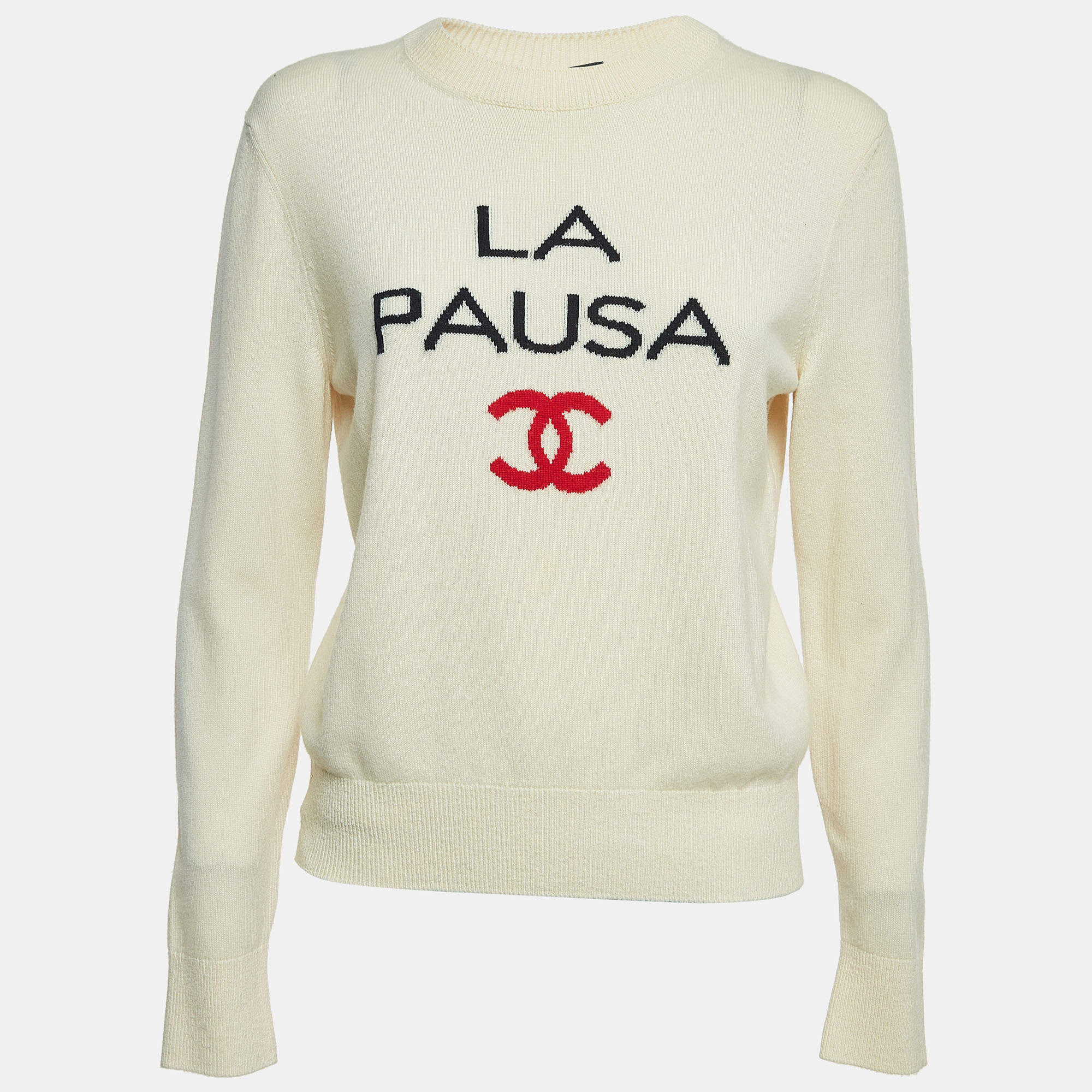 Chanel Chanel  La Pausa Cashmere Sweater S ASCLC2395