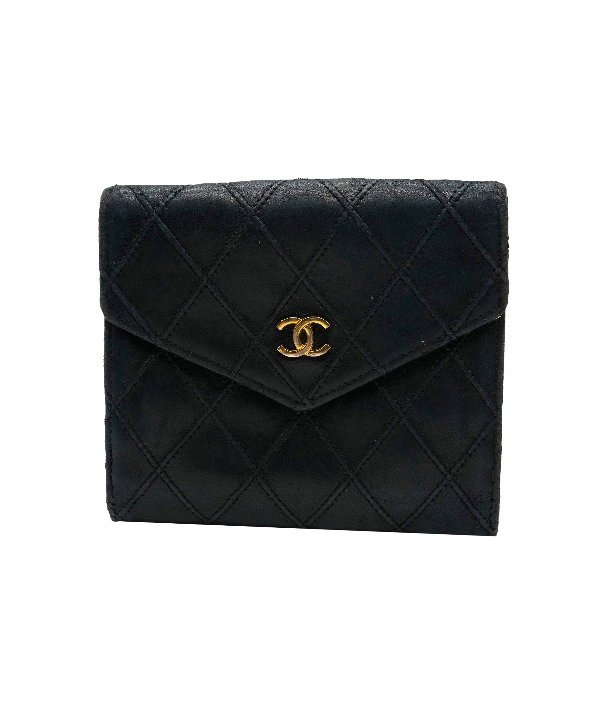 Chanel Chanel lambskin black wallet with GHW - AJC0501