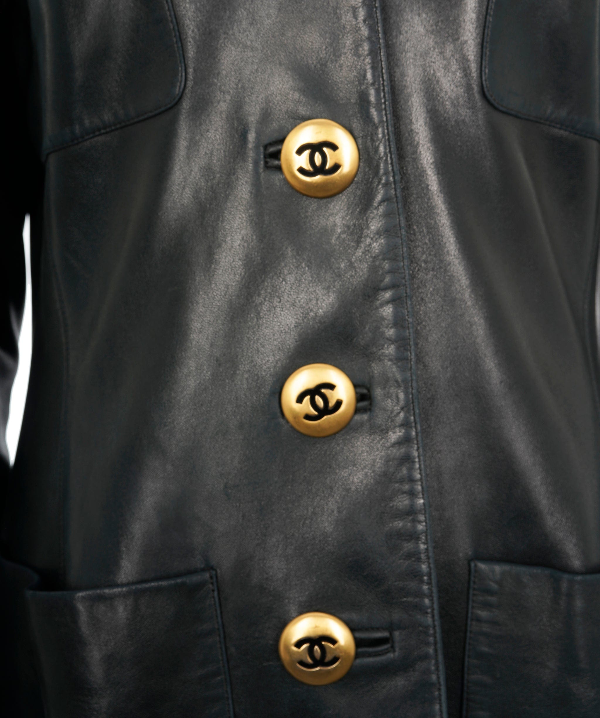 Chanel Chanel leather blazer size 12-14  - AJC0707