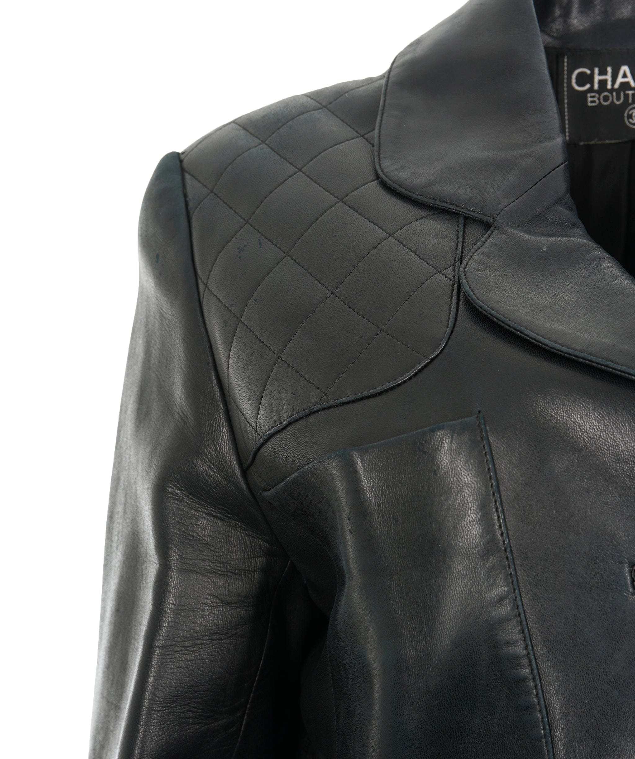 Chanel Chanel leather blazer size 12-14  - AJC0707