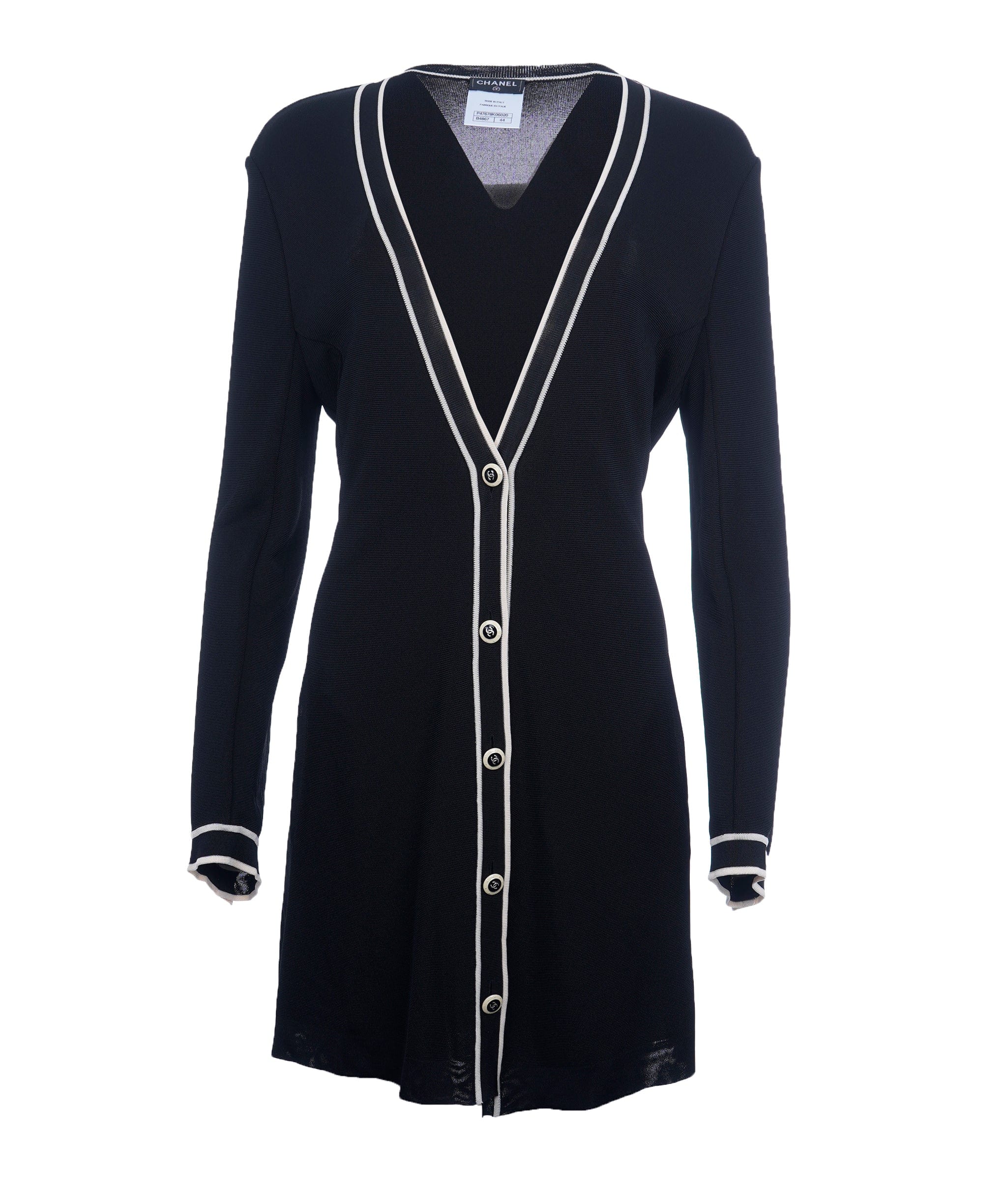 Chanel Chanel Long Cardigan Black #44 ASL10738