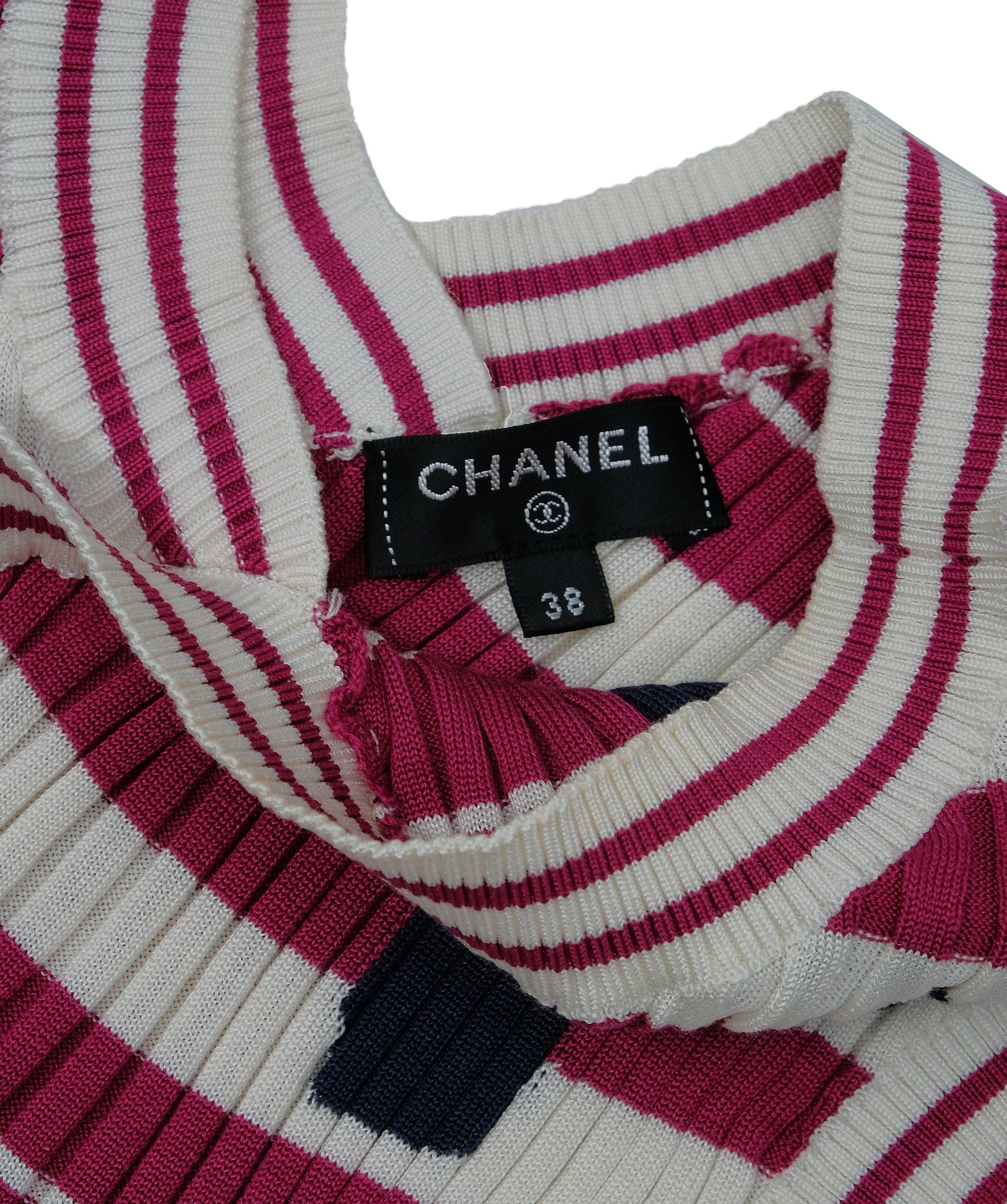 Chanel Chanel Maroon Letters Top w/ dustbag RJC3647