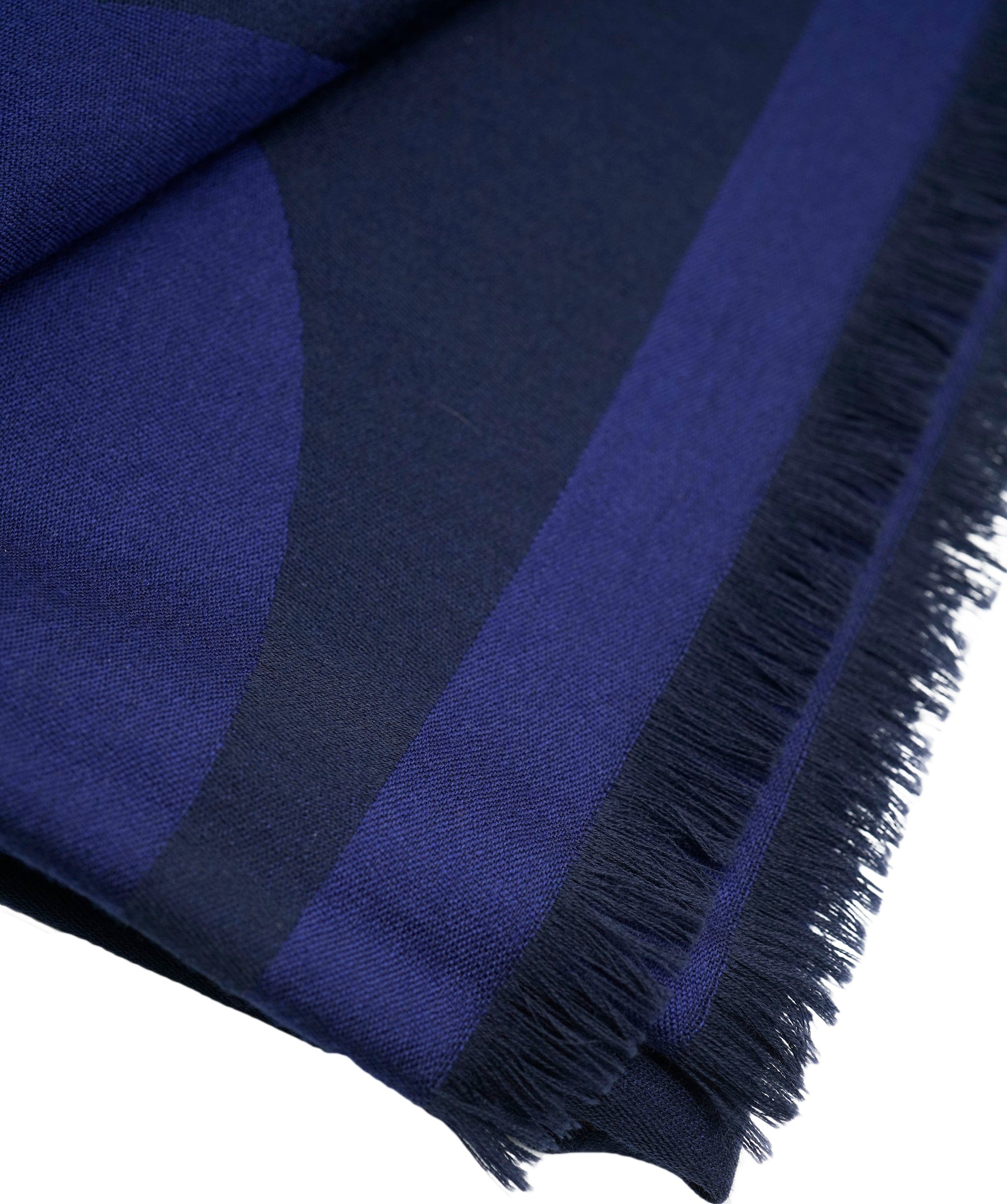 Chanel Chanel Navy Blue Logo Cashmere Scarf ASL10348