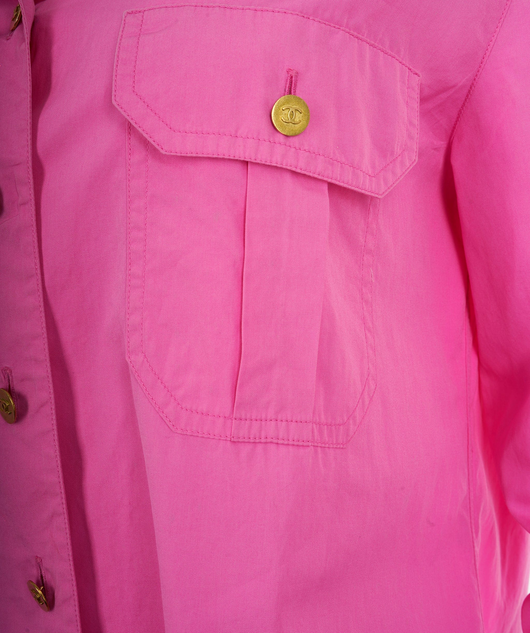 Chanel Chanel pink cotton button up shirt  AVC2118