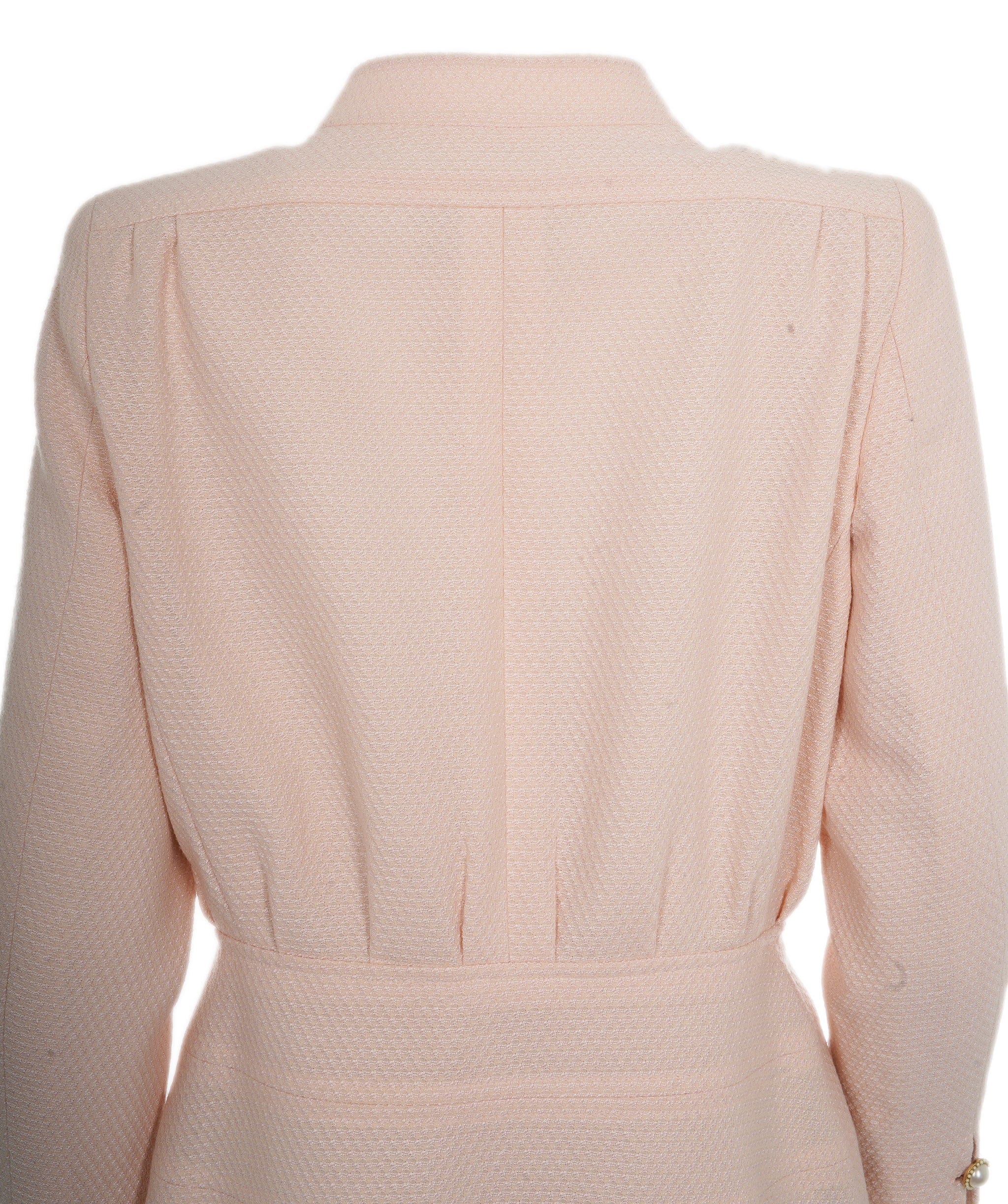 Chanel Chanel Pink Tweed Pearl Blazer ALC1305