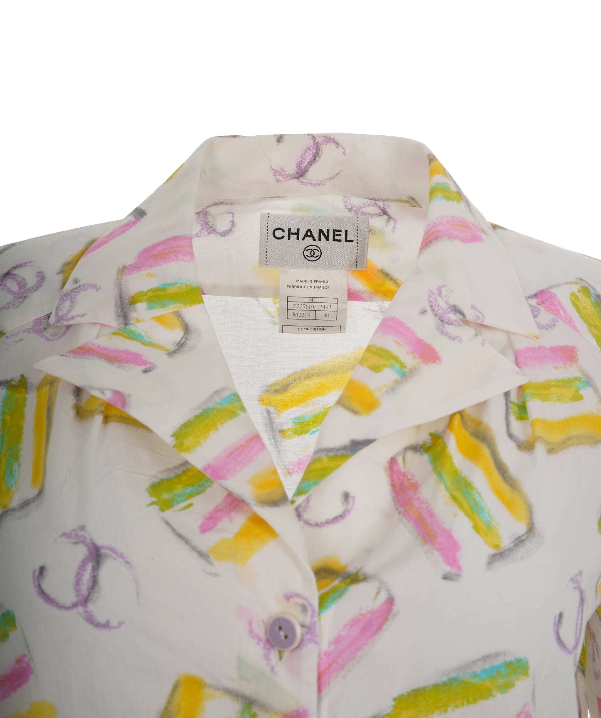 Chanel Chanel printed ice cream vintage shirt 04c AVC2041