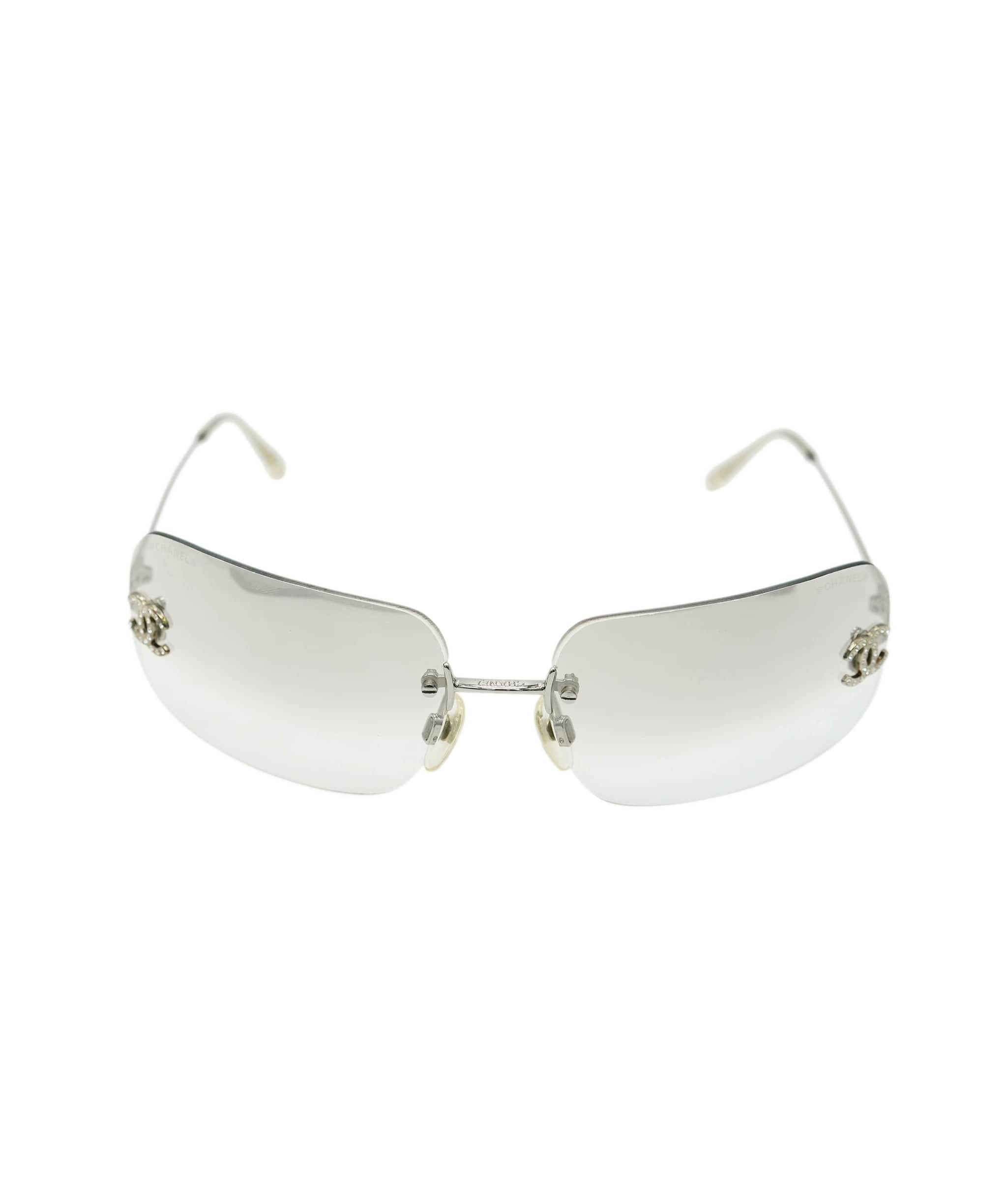 Chanel Chanel Rhinestone Sunglasses Clear  ASL10696