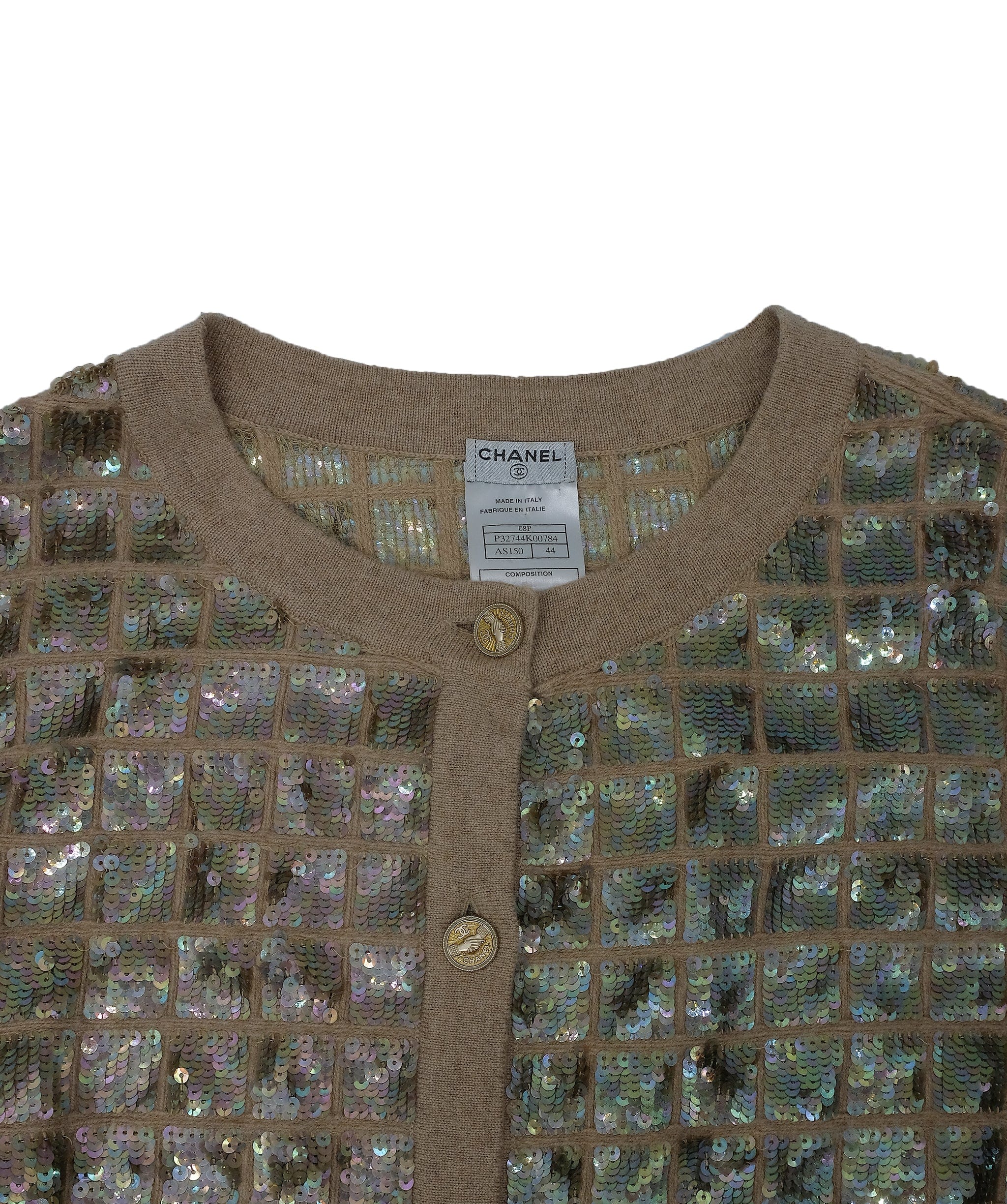 Chanel Chanel sequin Cardigan SilverRJC3138