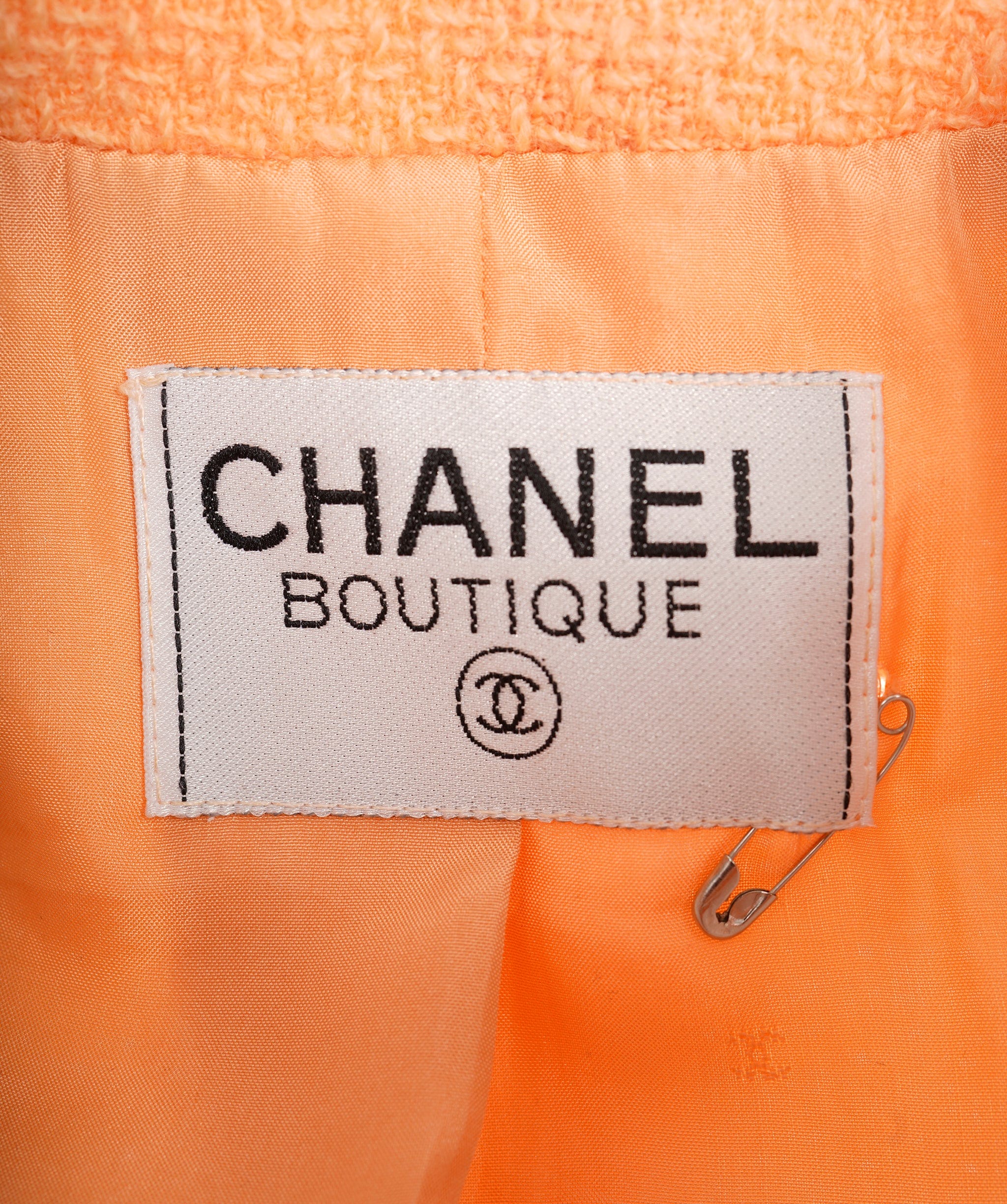 Chanel Chanel Sunburst Peach Single Breasted Jacket *As seen on Claire Chanelle *  ALC1166