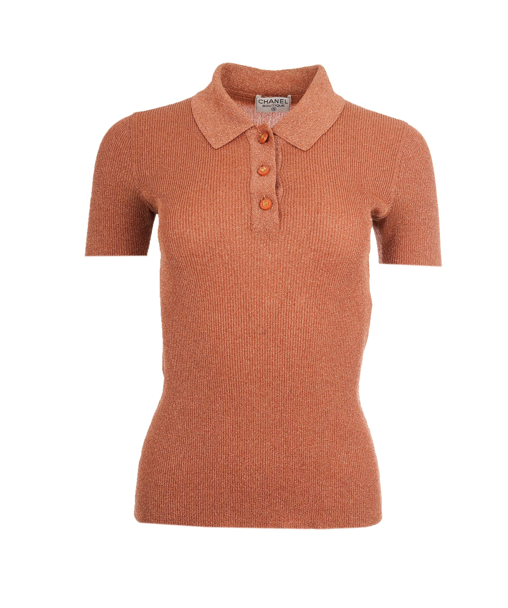 Chanel Chanel Top Coral Polo Shirt  ALC1689