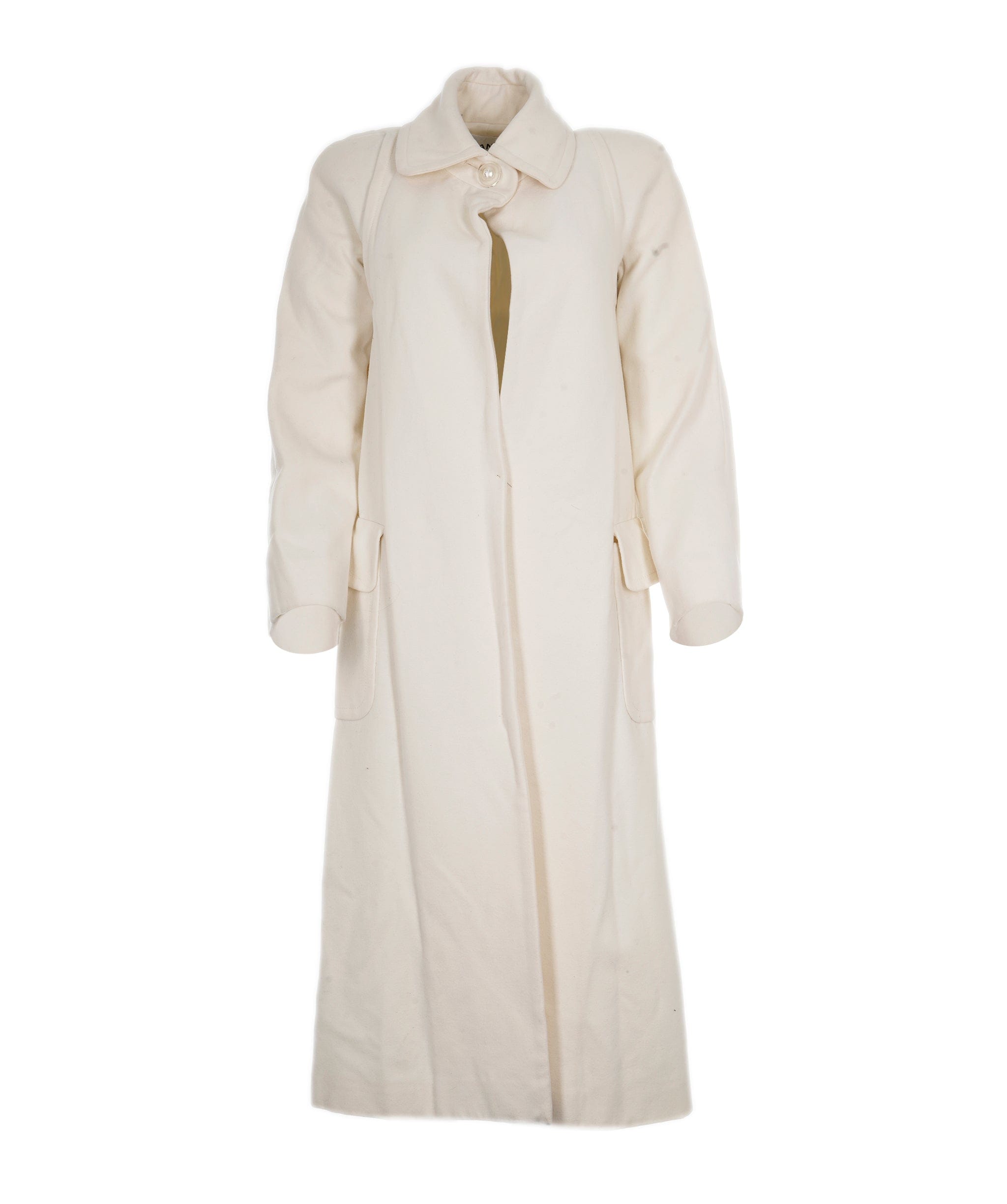 Chanel Chanel white pearl button long coat AVC1940