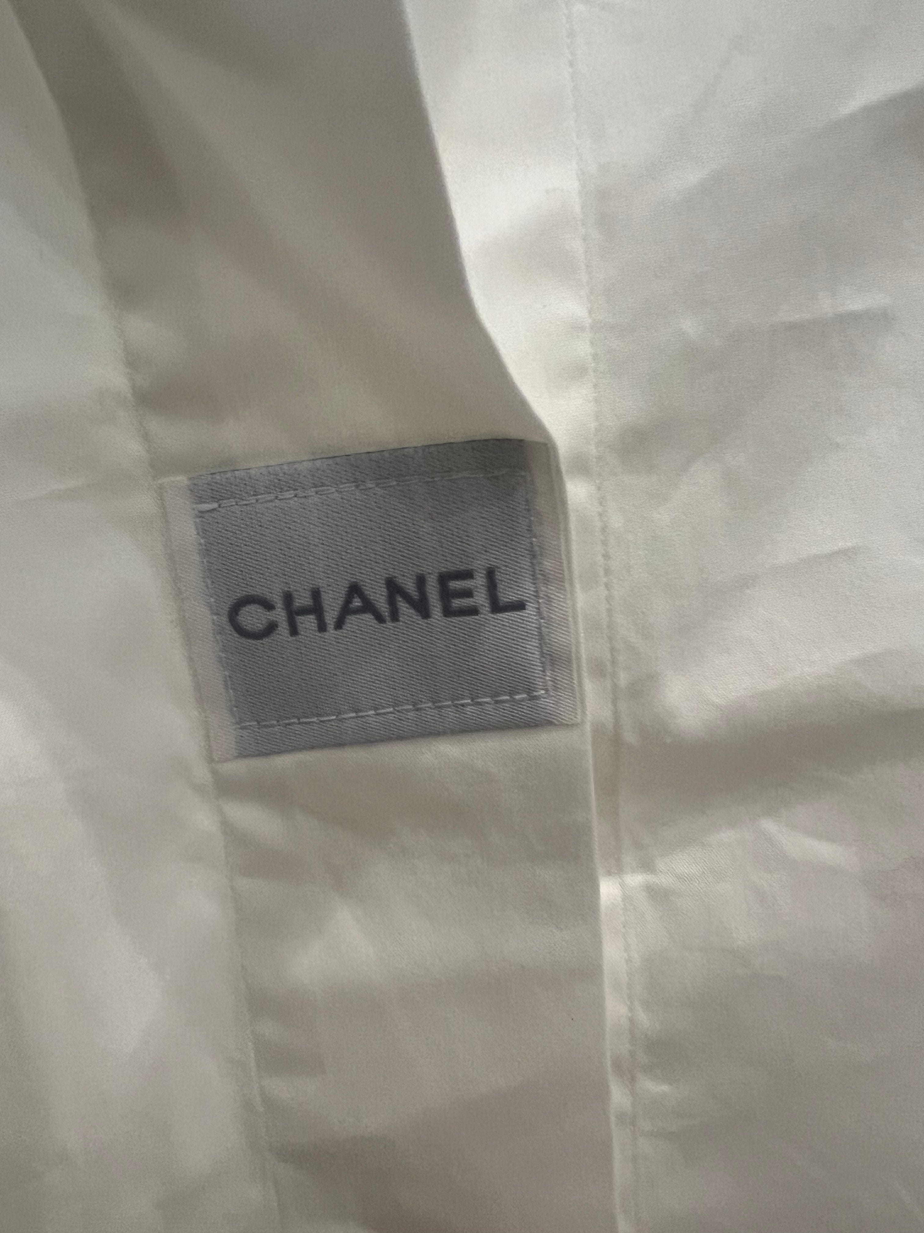 Chanel Chanel White Shirt with Chanel Logo ALC1171