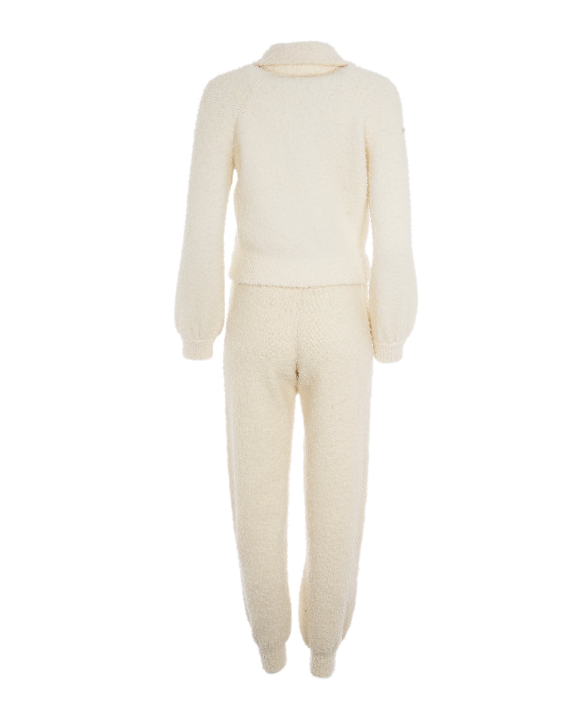 Chanel Chanel White Turnlock CC Cardigan and Joggers ALL0593