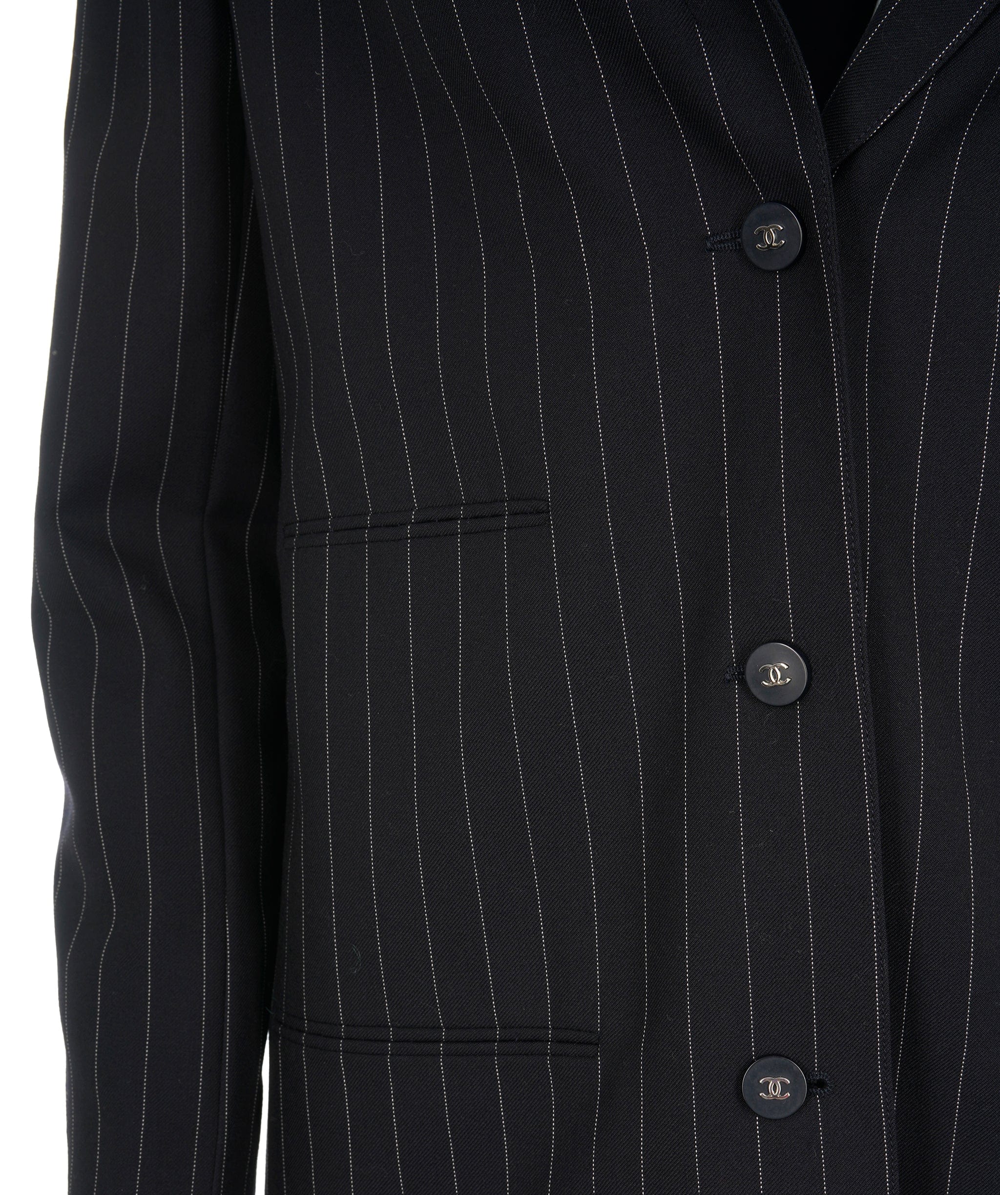 Chanel Super Rare Chanel Pinstripe CC Coat ALC1576