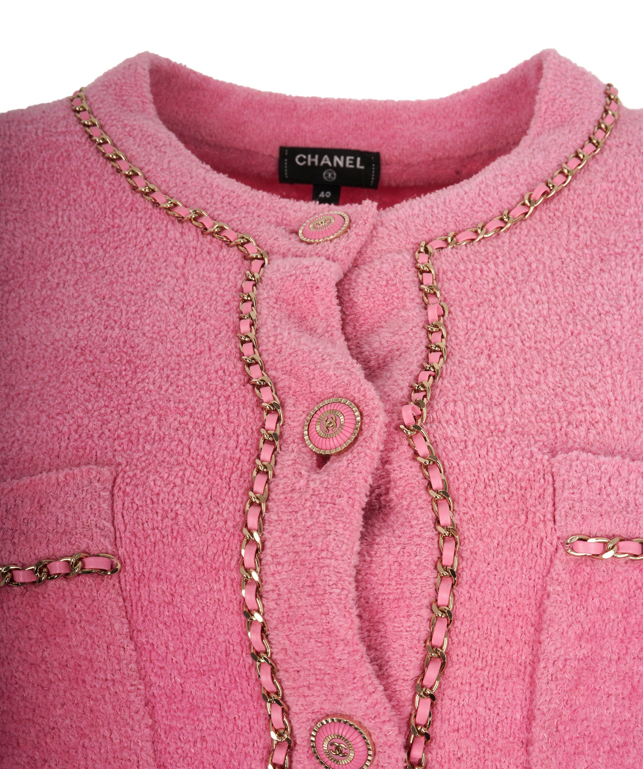 Chanel Veste Chanel Rose eponge FR40 P62893K48463 ALC1203