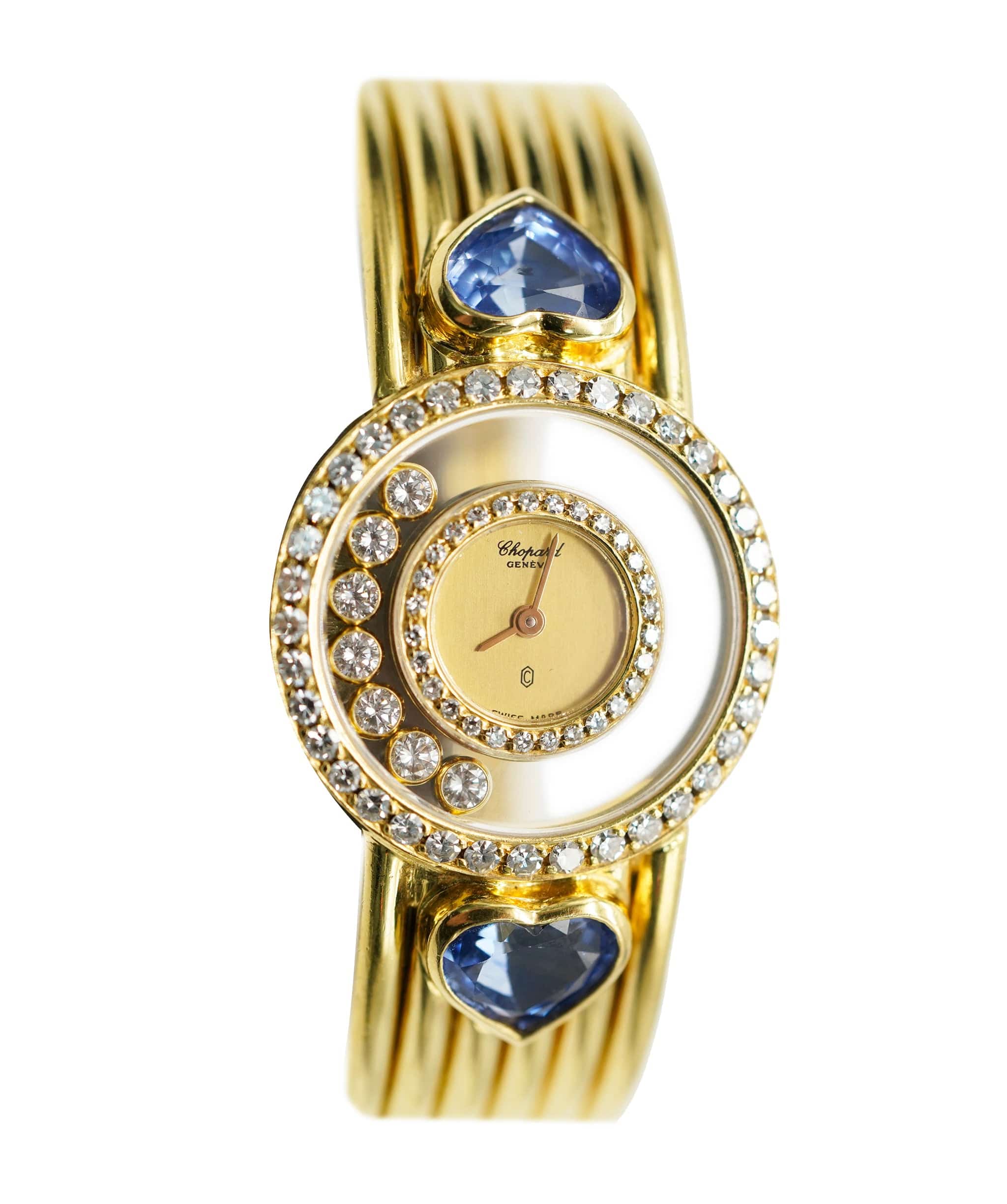 Chopard Chopard Vintage Happy Diamond YG Quartz 7-Diamond Gold Dial AVCSC1150