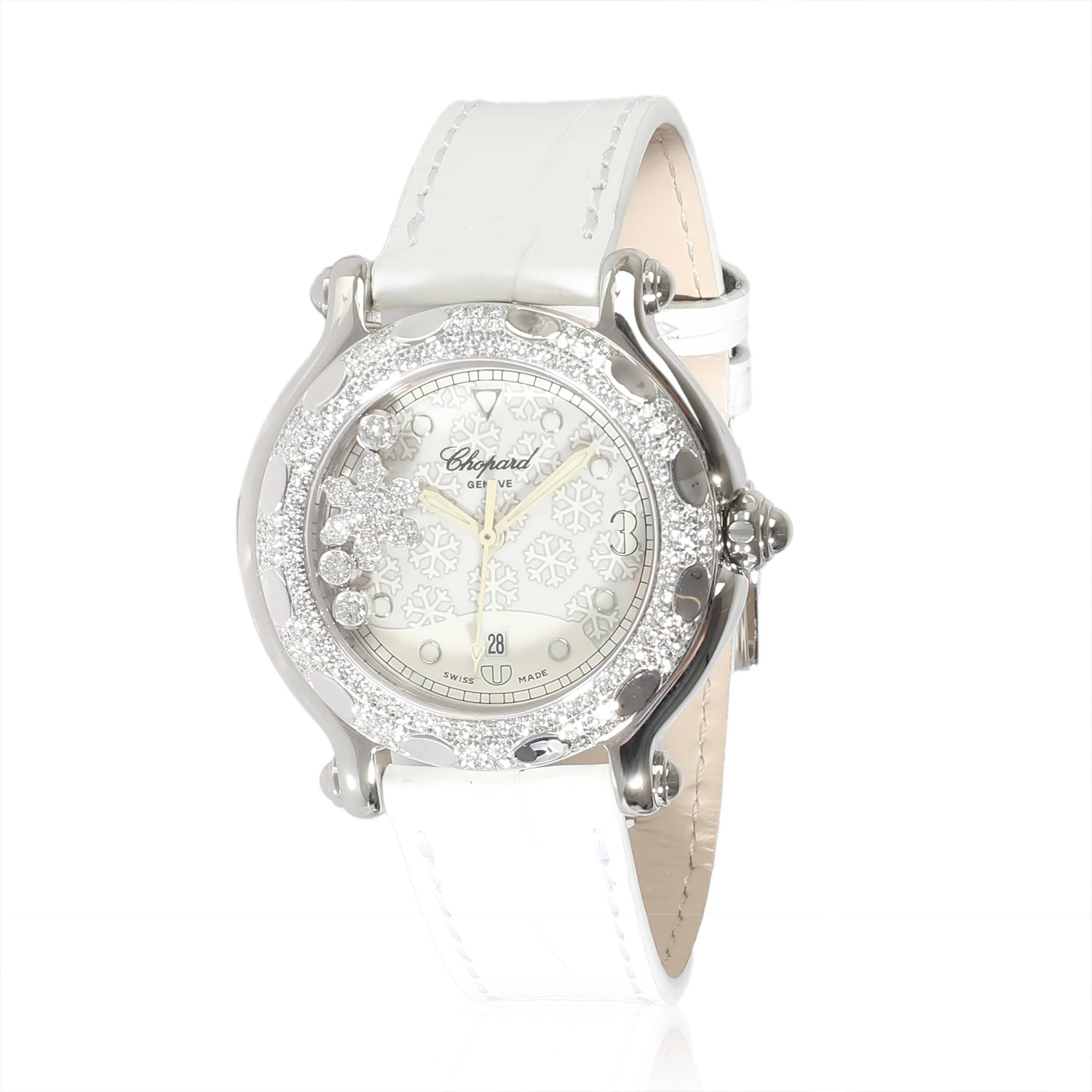 Chopard Chopard Happy Sport 27/8943 Women's Watch in 18kt Stainless Steel/White Gold