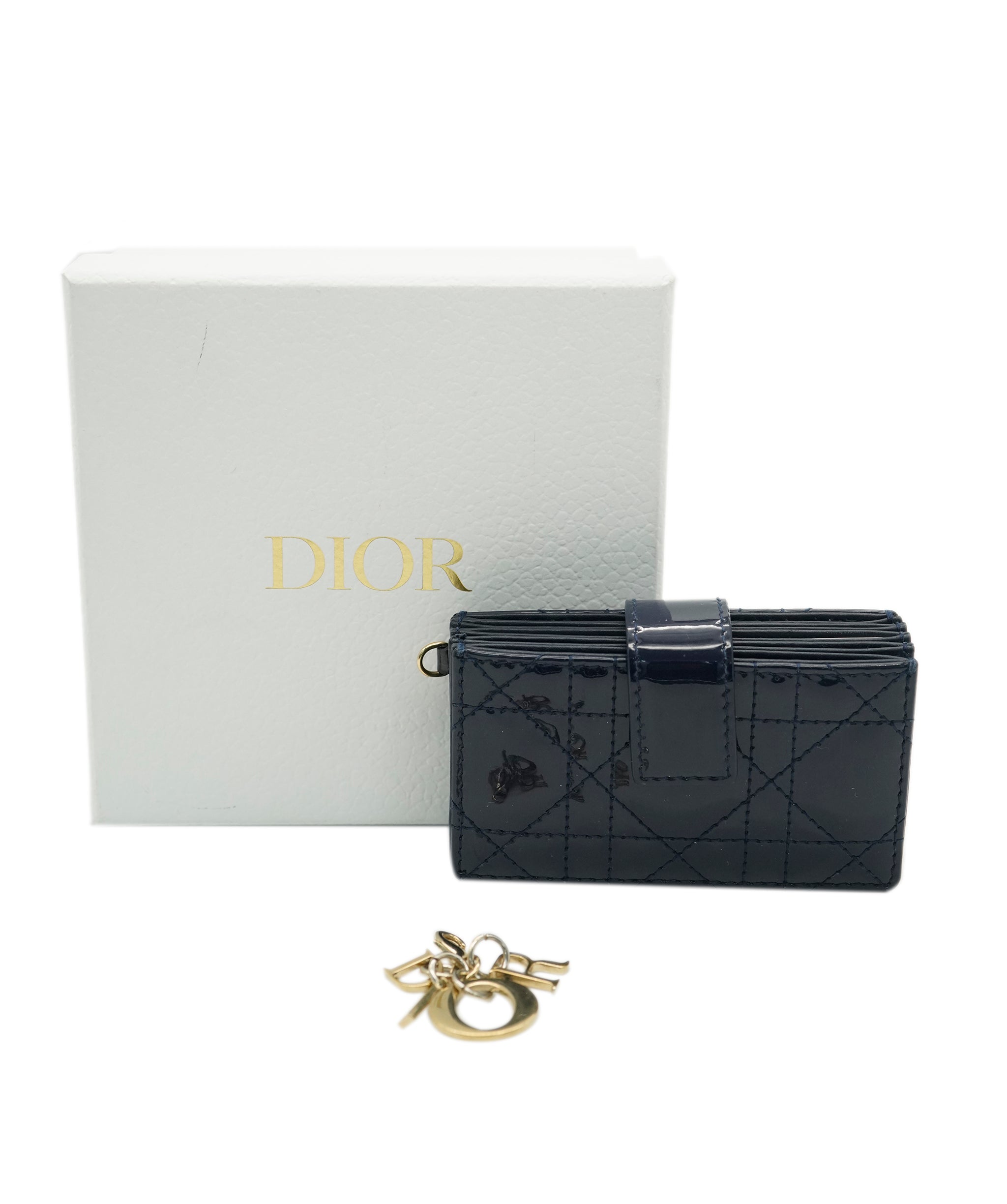 Christian Dior Christian Dior Patent Navy Wallet ALL0831