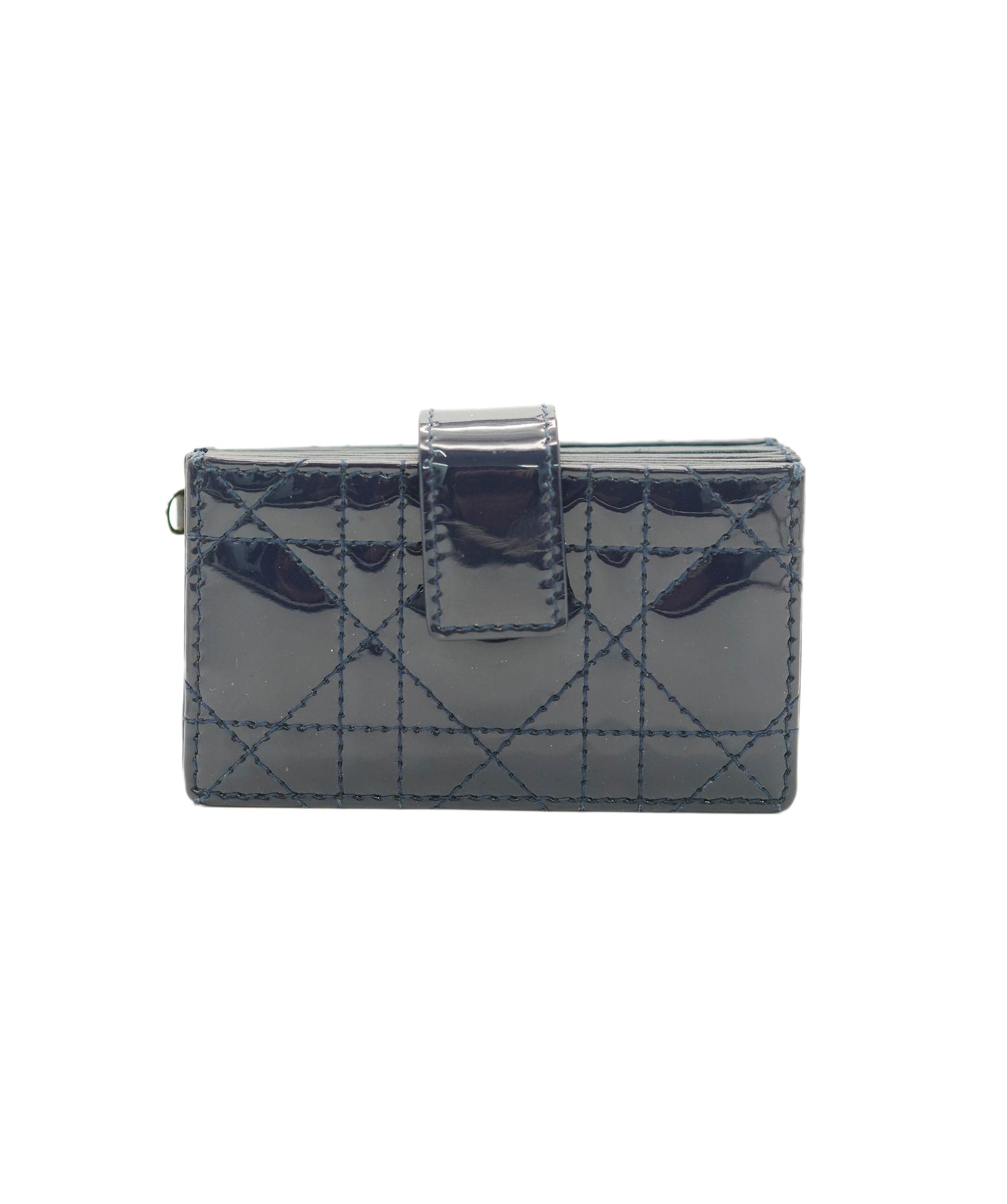 Christian Dior Christian Dior Patent Navy Wallet ALL0831