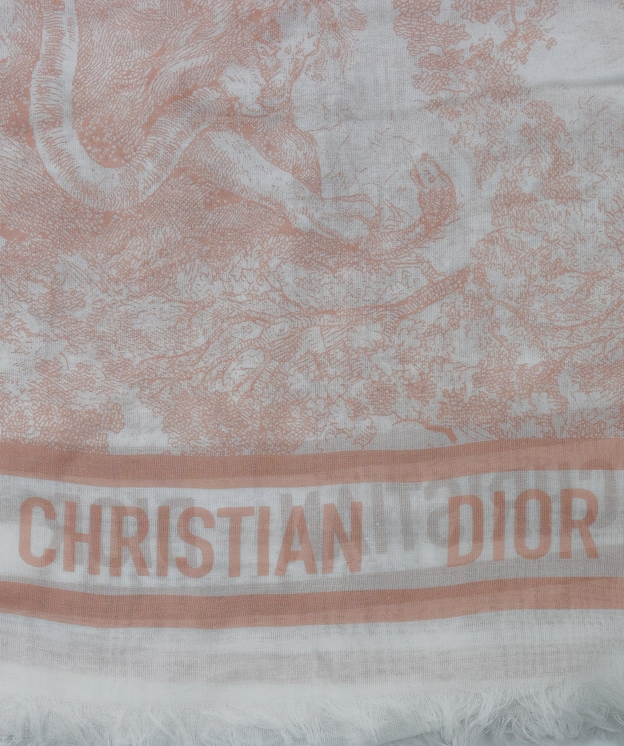 Christian Dior Christian Dior Scarf Pink Beige RJC3264