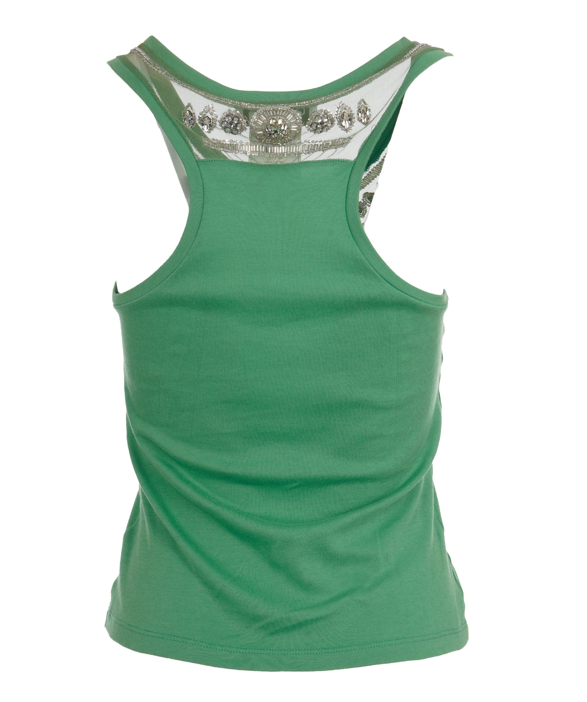 Christian Dior Dior Beaded Tank Top Green  ASL10643