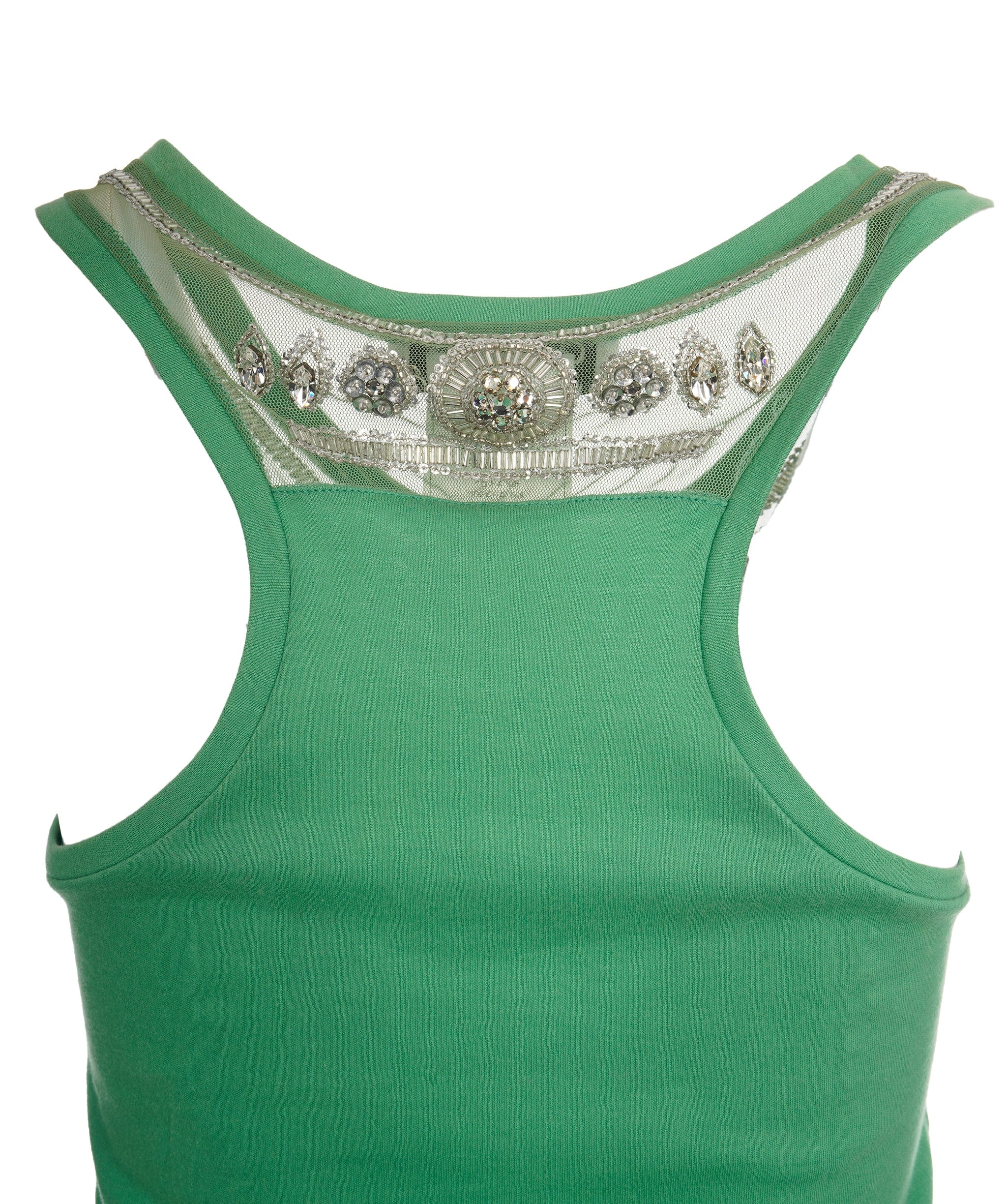 Christian Dior Dior Beaded Tank Top Green  ASL10643