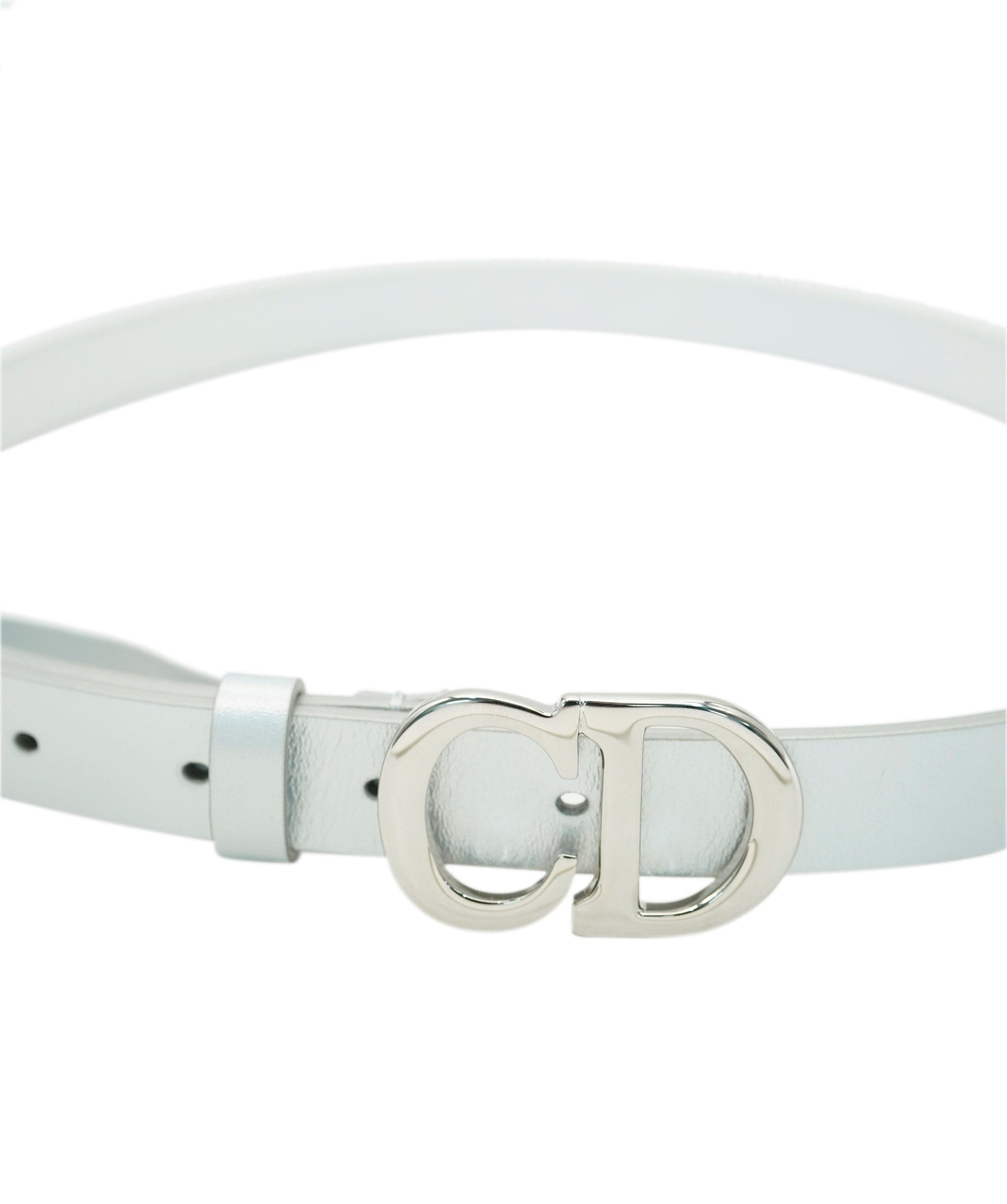 Christian Dior Dior silver chrome CD belt  AJL0219