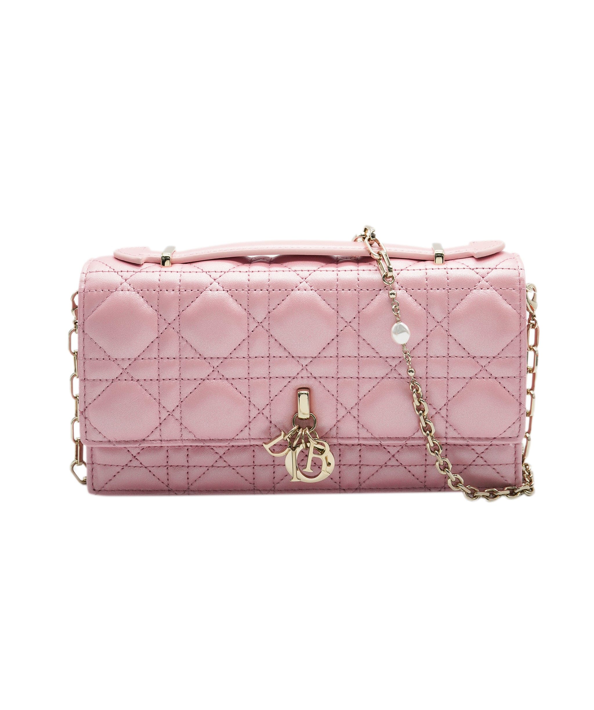 Christian Dior Christian Dior Antique Pink Cannage Lambskin Miss Dior Mini ABC0307