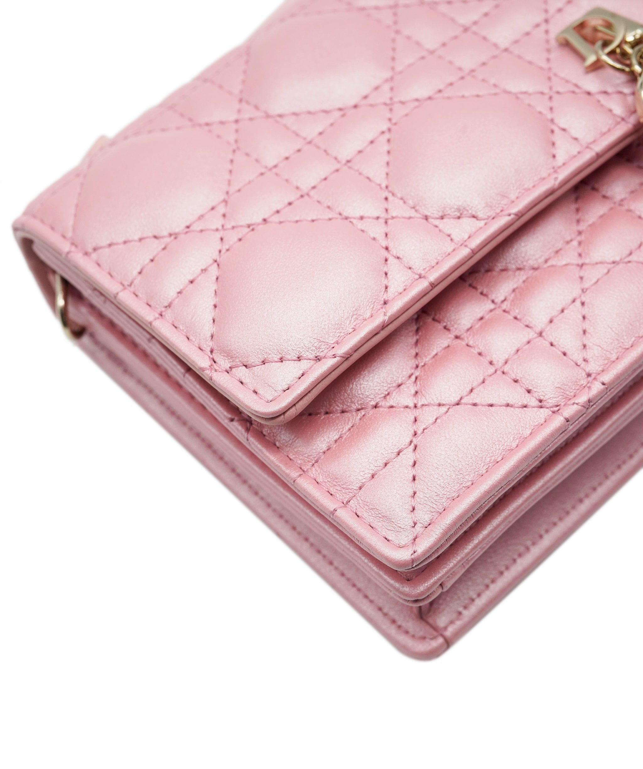 Christian Dior Christian Dior Antique Pink Cannage Lambskin Miss Dior Mini ABC0307