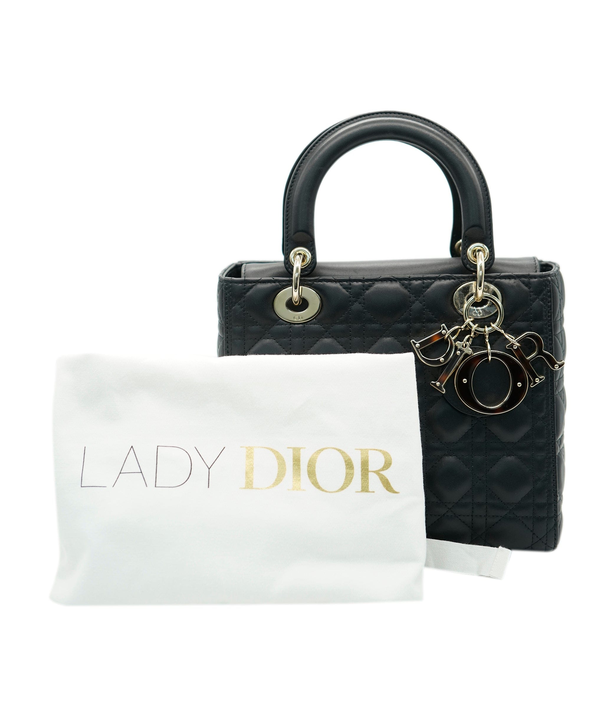 Christian Dior Christian Dior Lady Dior Medium Black *RRP £5300*  ALL0738