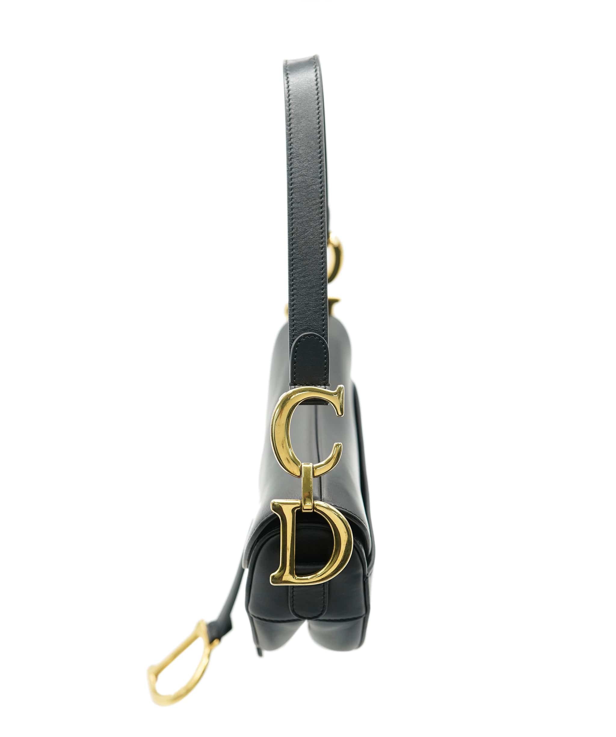 Christian Dior Christian Dior Large black Saddle with strap ALC1407