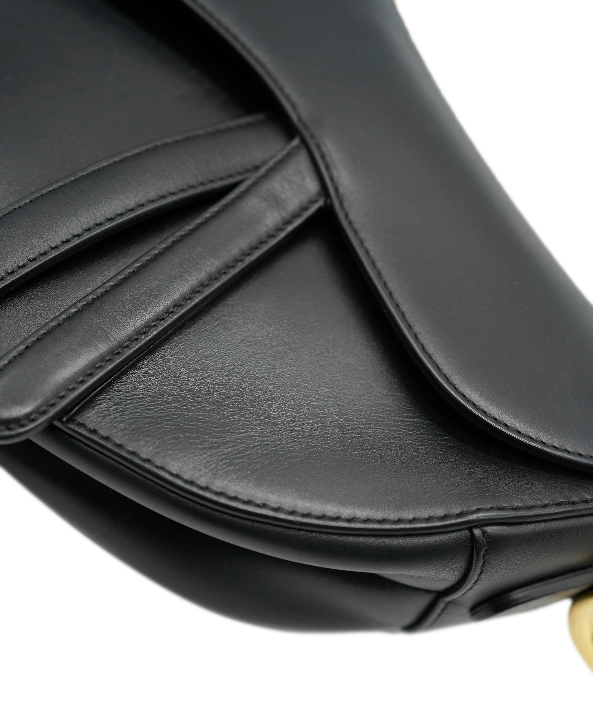 Christian Dior Christian Dior Large black Saddle with strap ALC1407