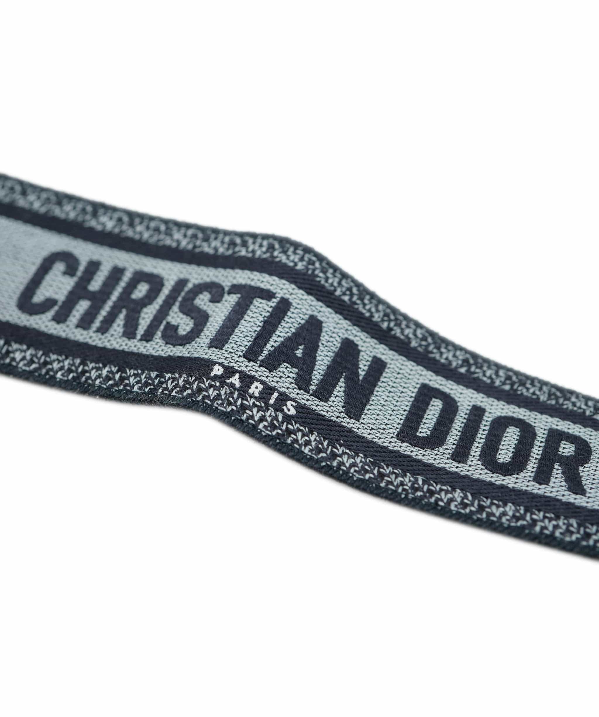 Christian Dior Christian Dior Navy Smooth Leather Saddle Bag + strap ASC2052