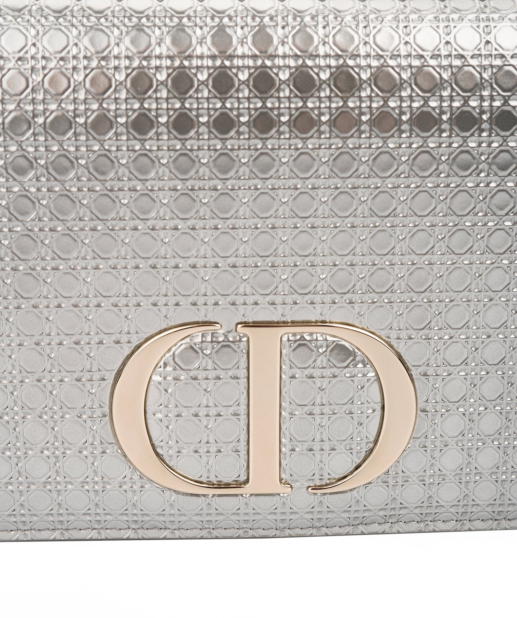 Christian Dior Christian Dior Silver Metallic CD Clutch/Belt bag  ALC1472