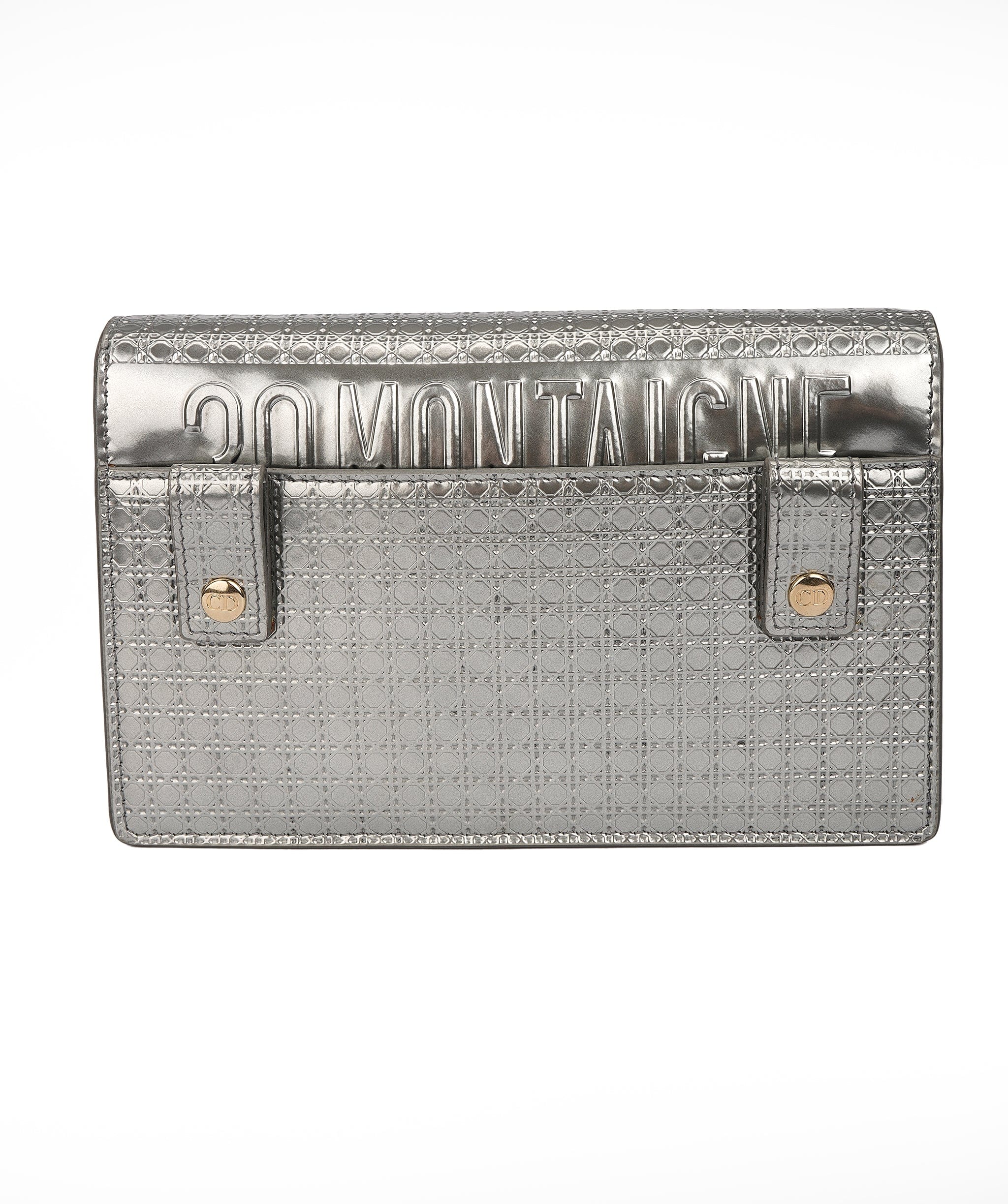 Christian Dior Christian Dior Silver Metallic CD Clutch/Belt bag  ALC1472