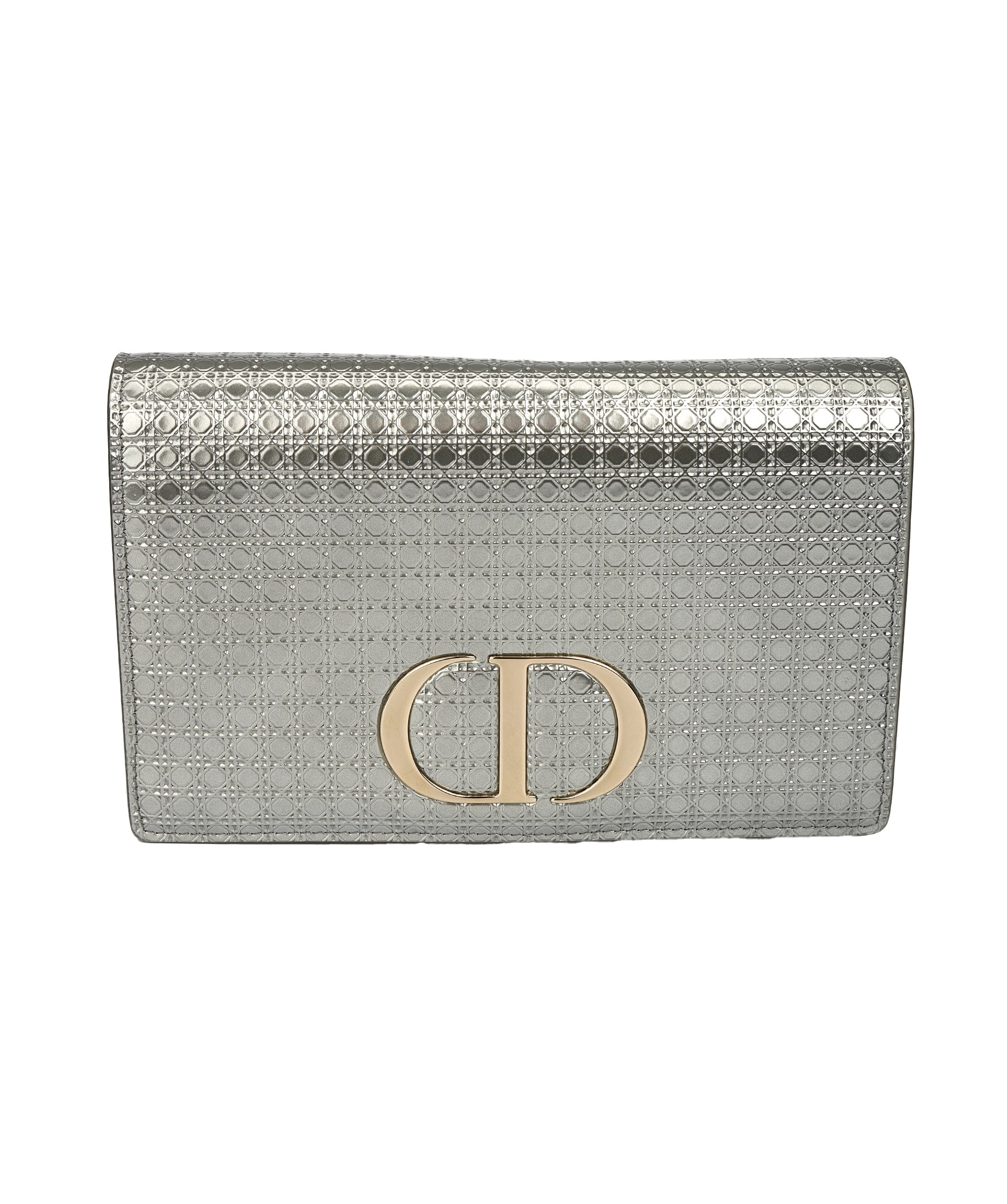 Christian Dior Christian Dior Silver Metallic CD Clutch/Belt bag  ALC1472