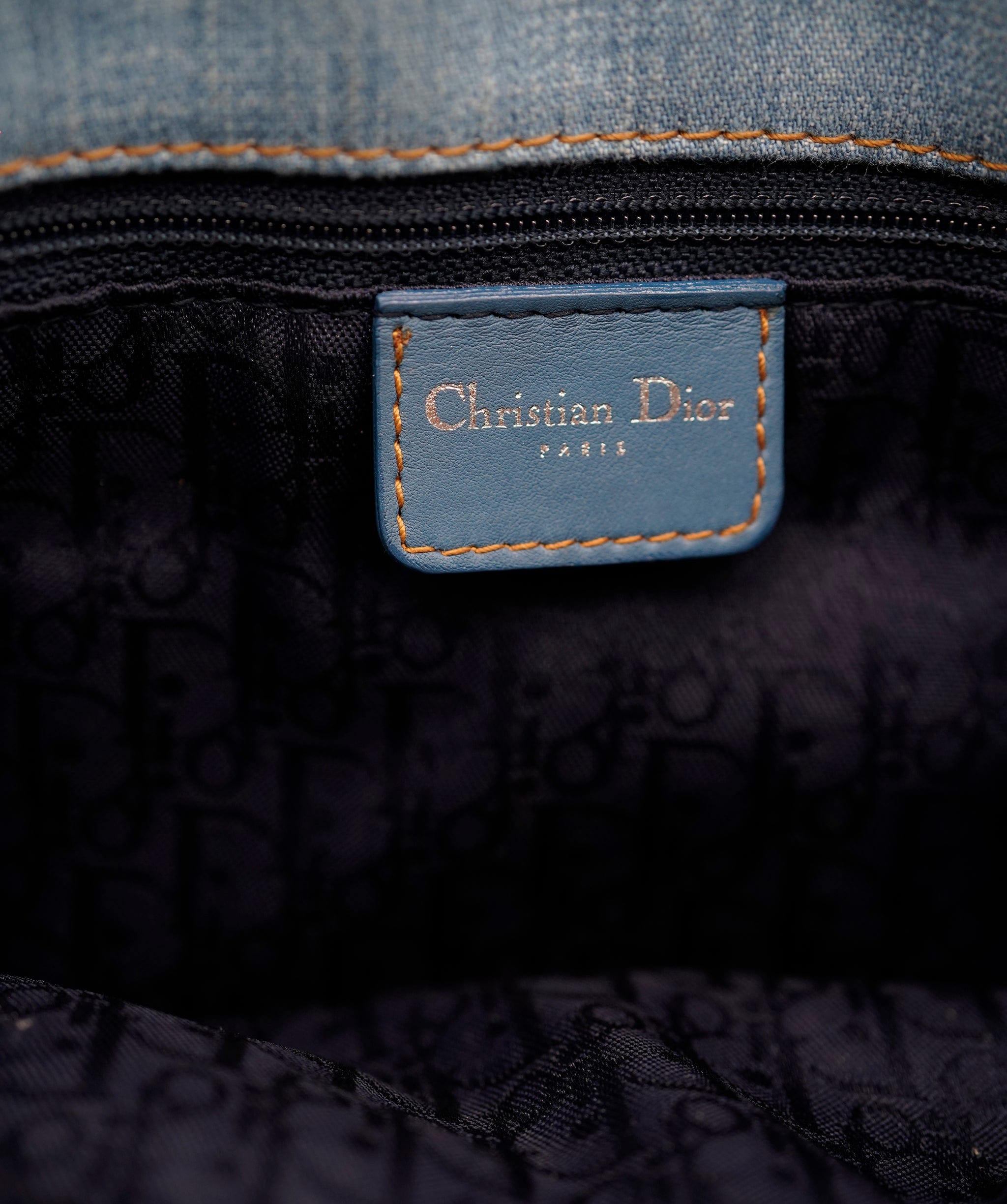 Christian Dior Dior Admit it Lace up Denim Bag ASL8230