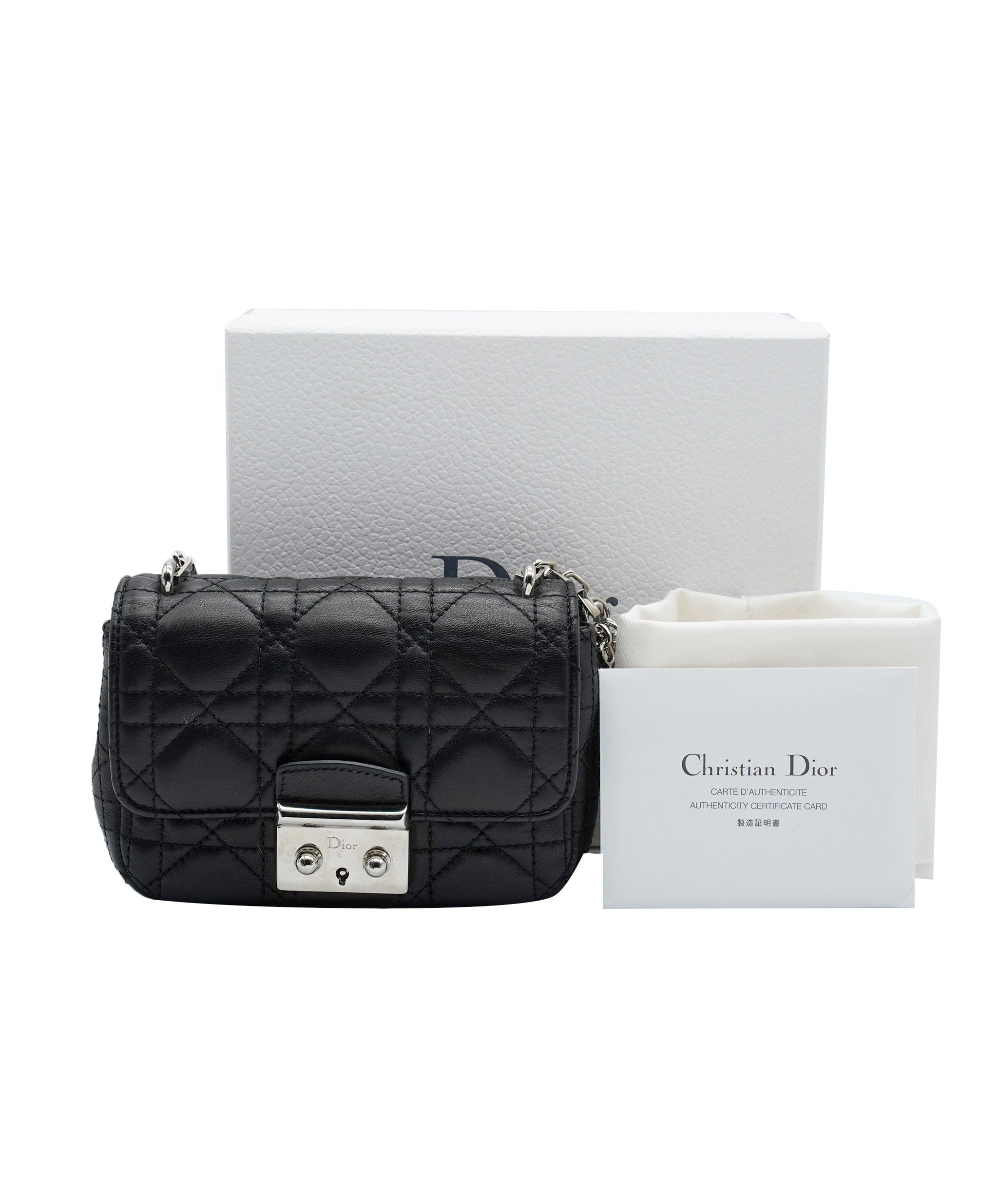 Christian Dior Dior Black Leather Mini Miss Dior ASC2353