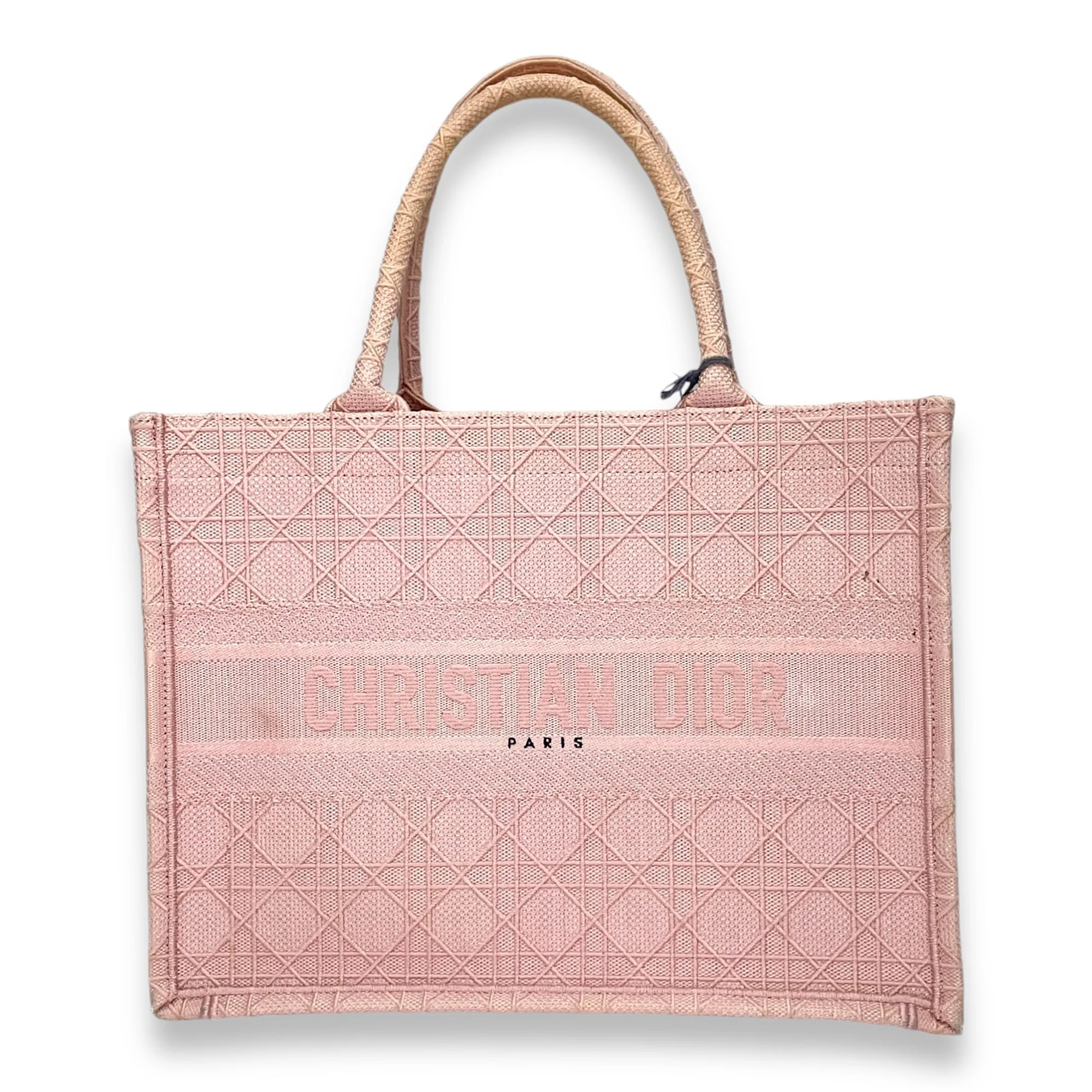 Christian Dior Dior  Embroidered Cannage Book Tote Medium Tote bag in Canvas, N/A Hardware S2406083CH
