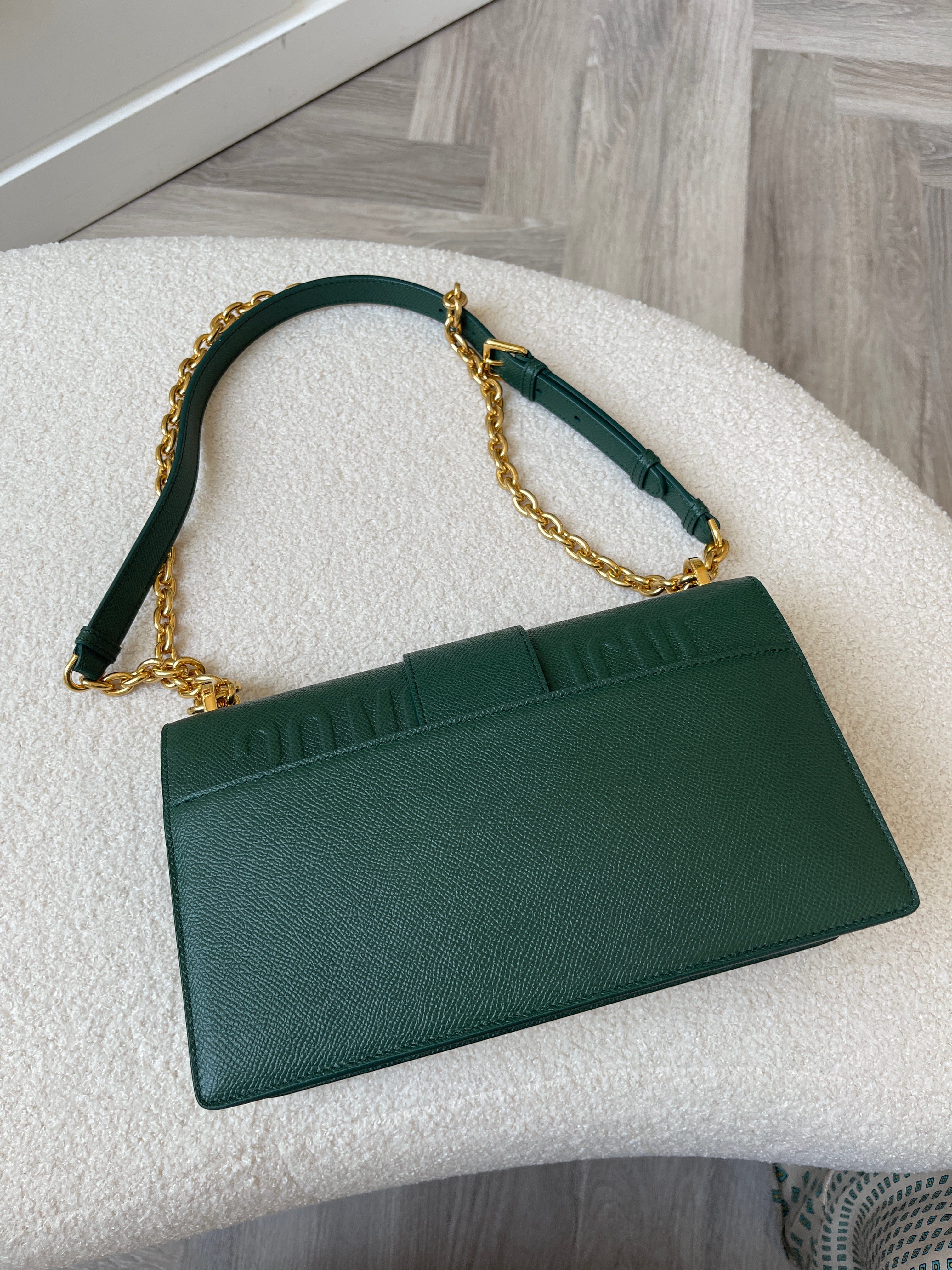 Christian Dior Dior forest green 30 montaigne bag with GHW - AJC0114