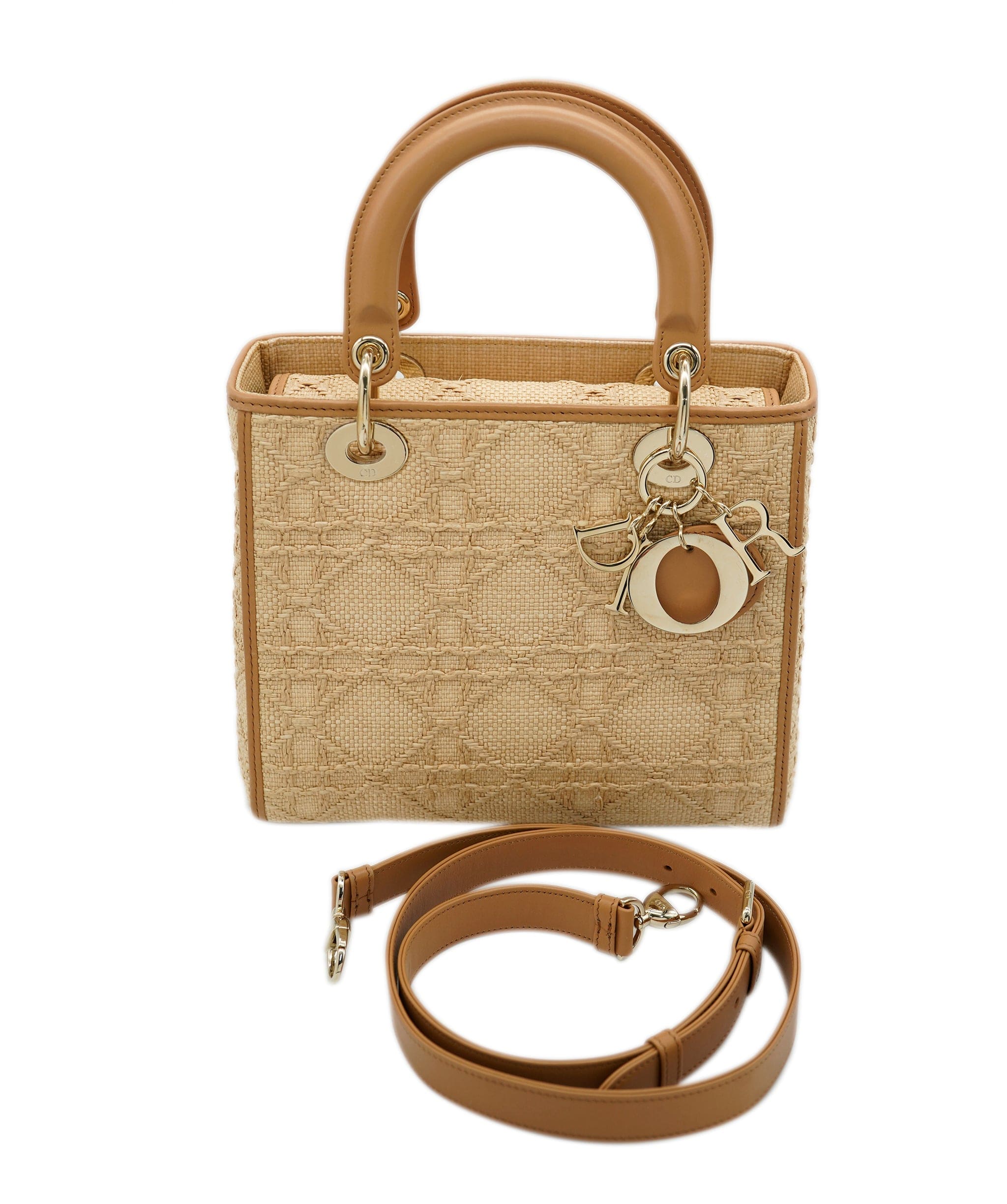 Christian Dior Lady Dior Medium Raffia ALC0525