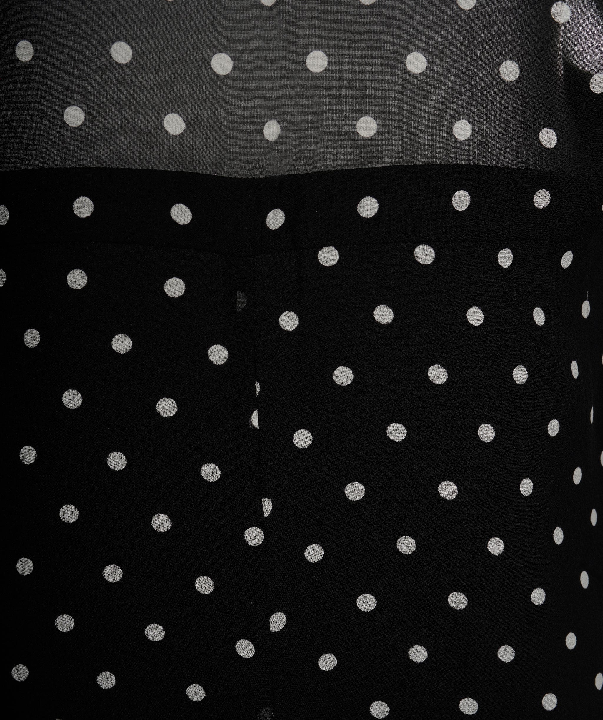 Christian Dior Christian Dior Black and White Polka Dot Playsuit with Matching Skirt and Underlay Size FR 38 ASL7947