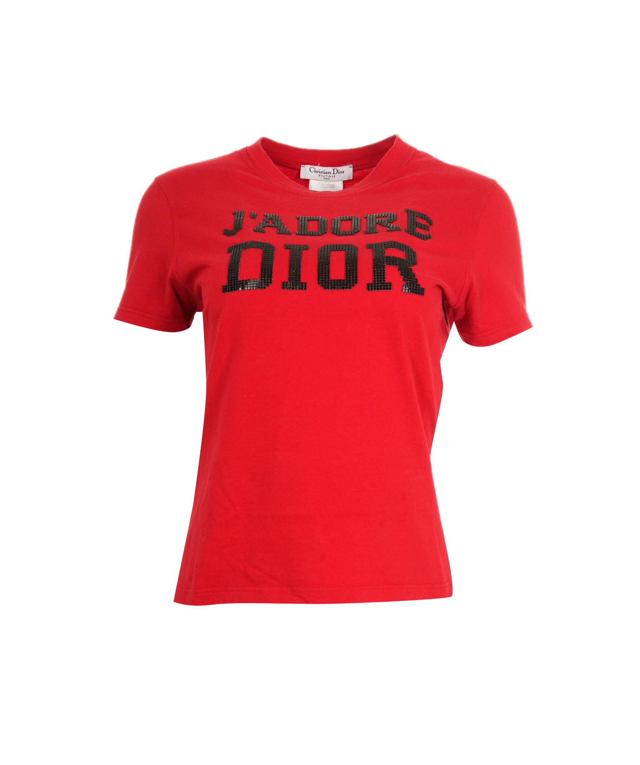 Christian Dior Dior J'adore Studs T-Shirt Red ASL9128