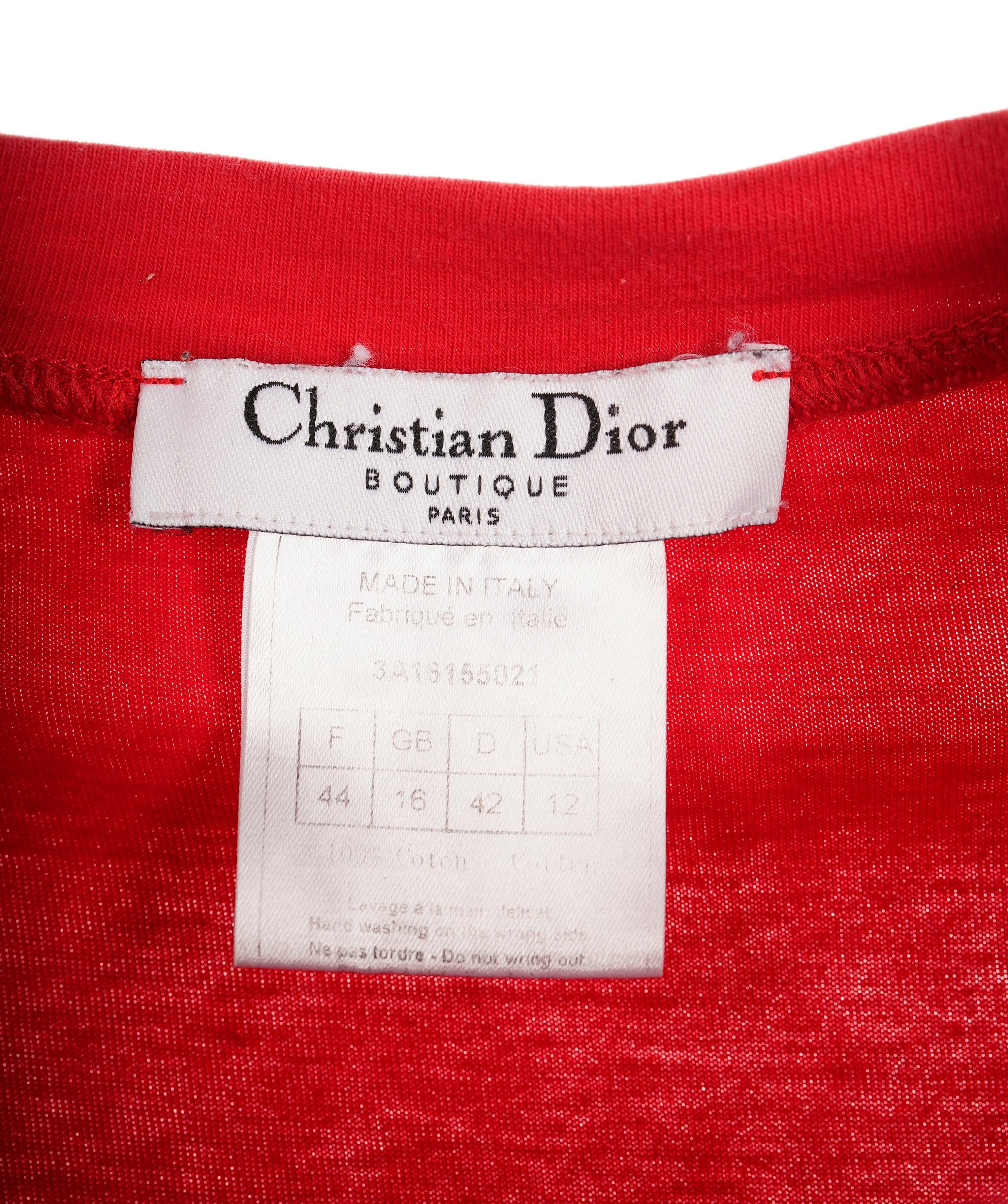 Christian Dior Dior J'adore Studs T-Shirt Red ASL9128