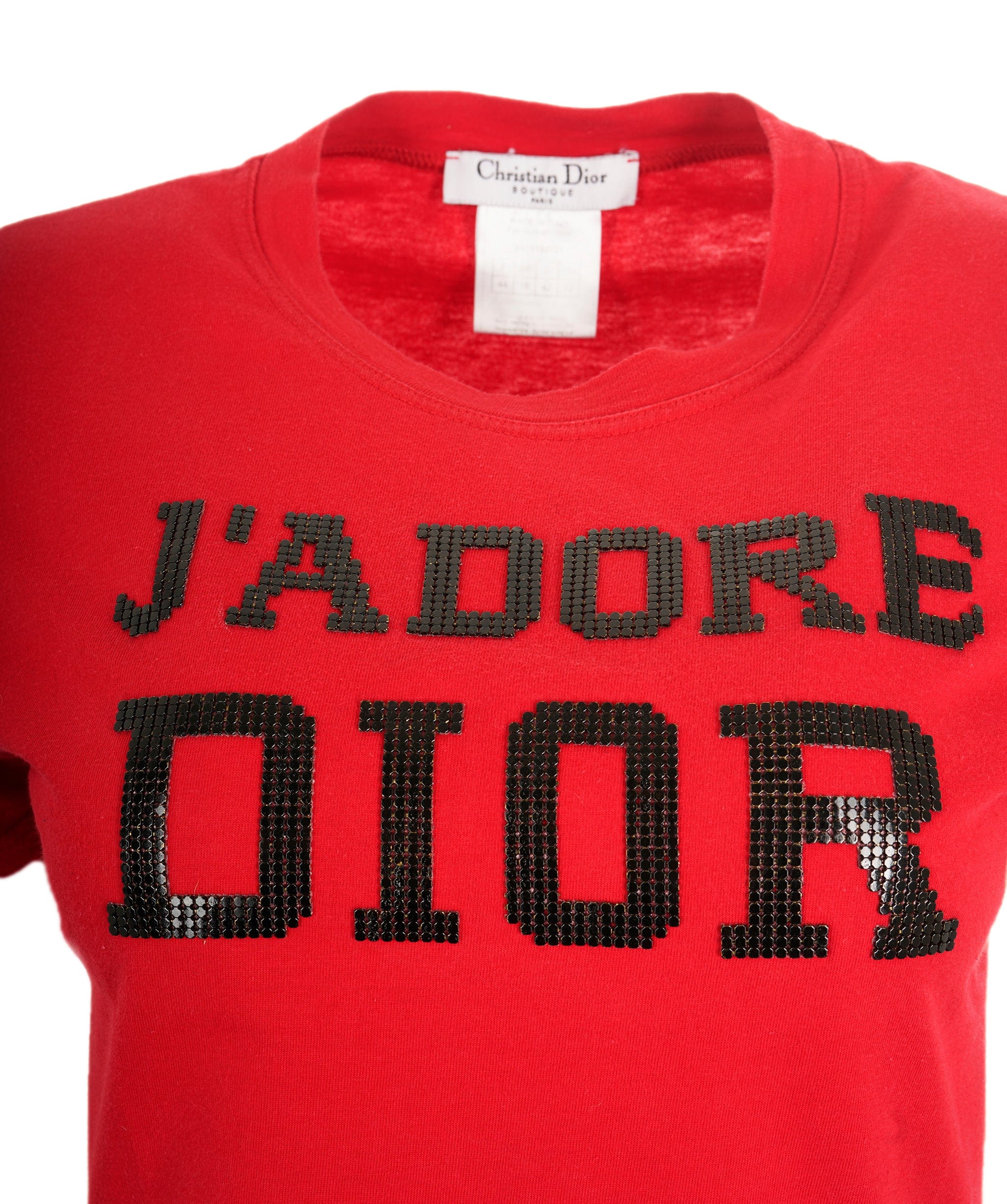 Christian Dior Dior J'adore Studs T-Shirt Red ASL9128